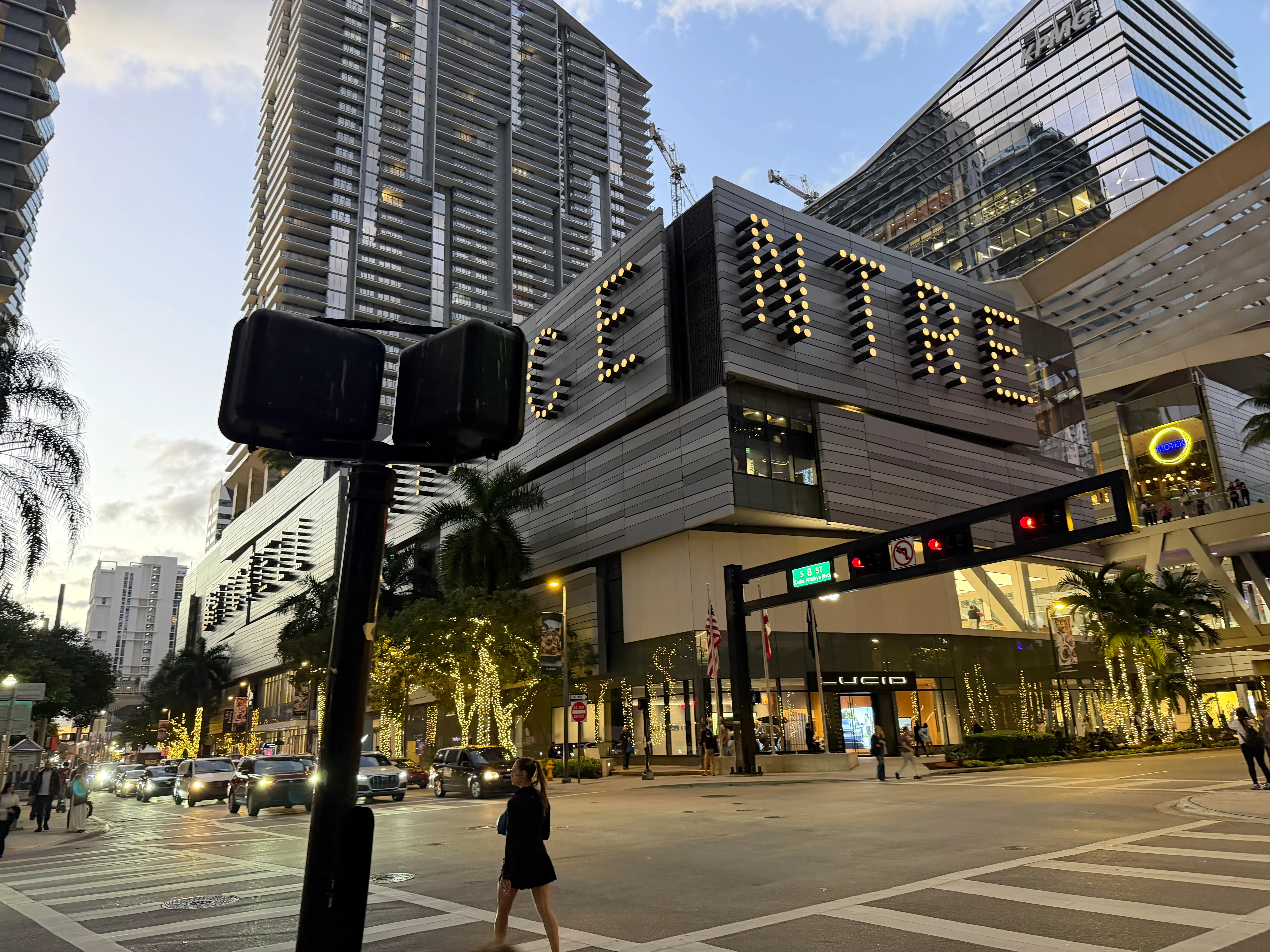 Miami Brickell City Centre, across from Bad Bunny's Gekko restaurant