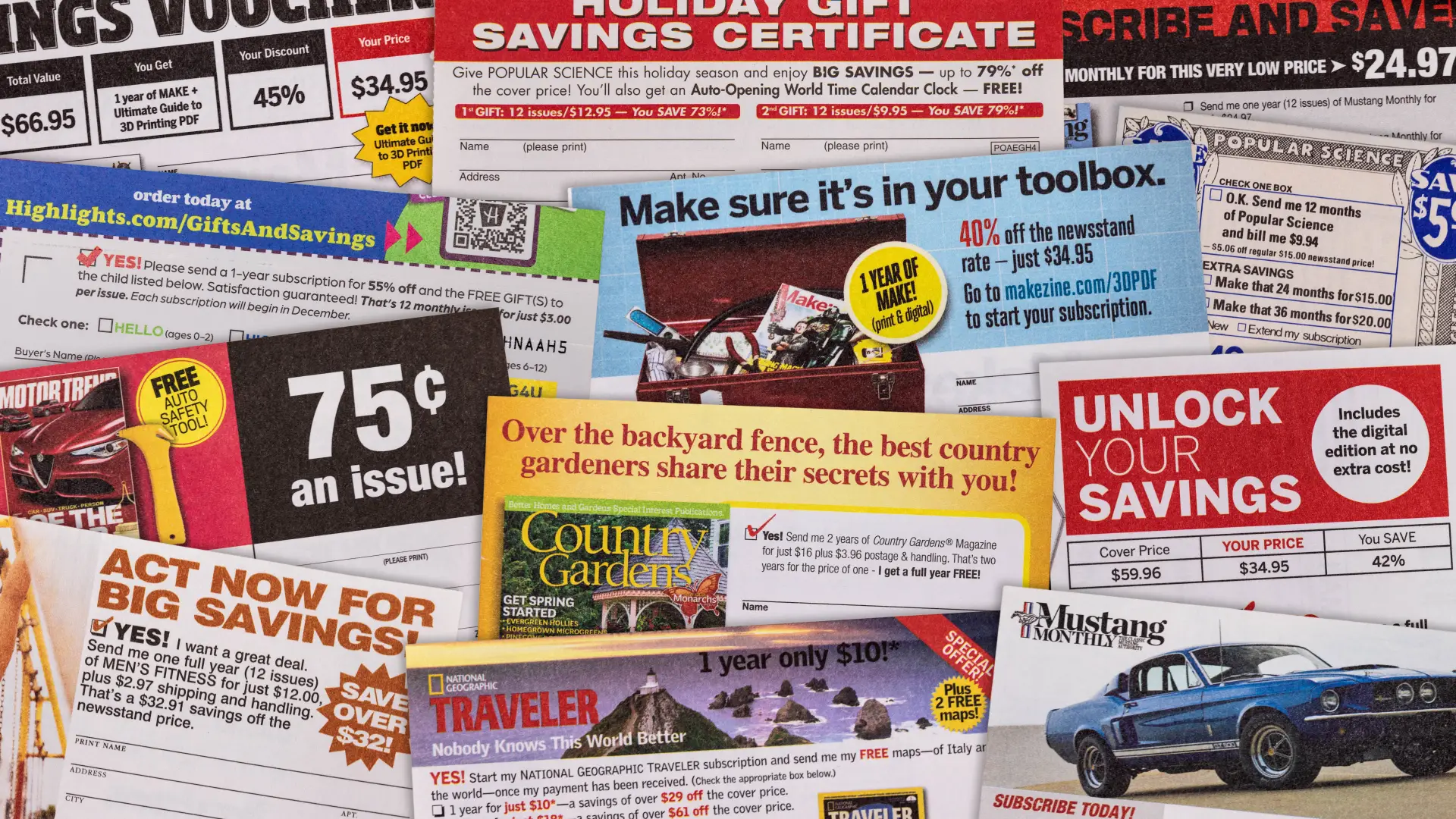 Subscription mailers