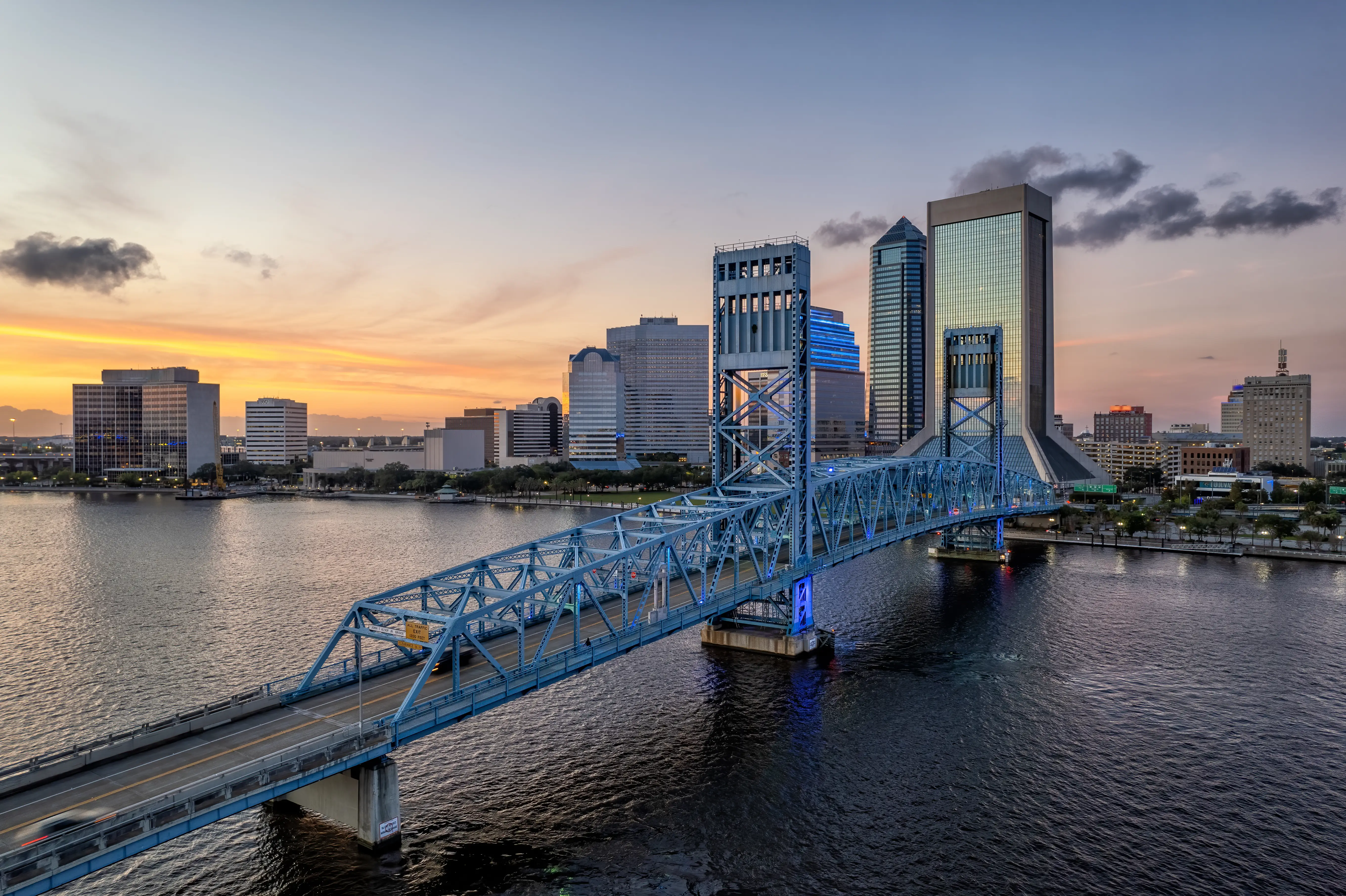 The Skyline of Jacksonville, Florida