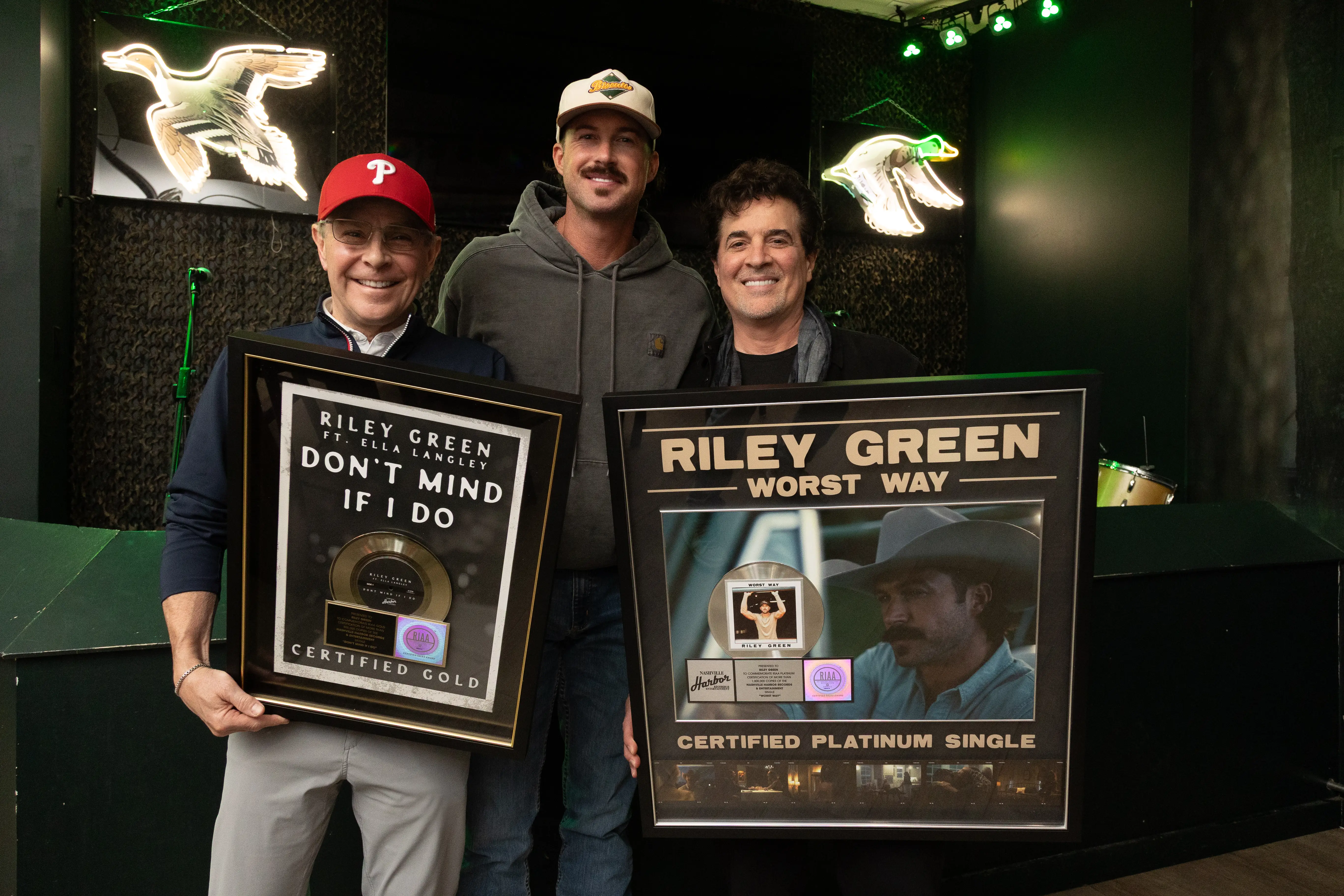Scott Borchetta and Riley Green