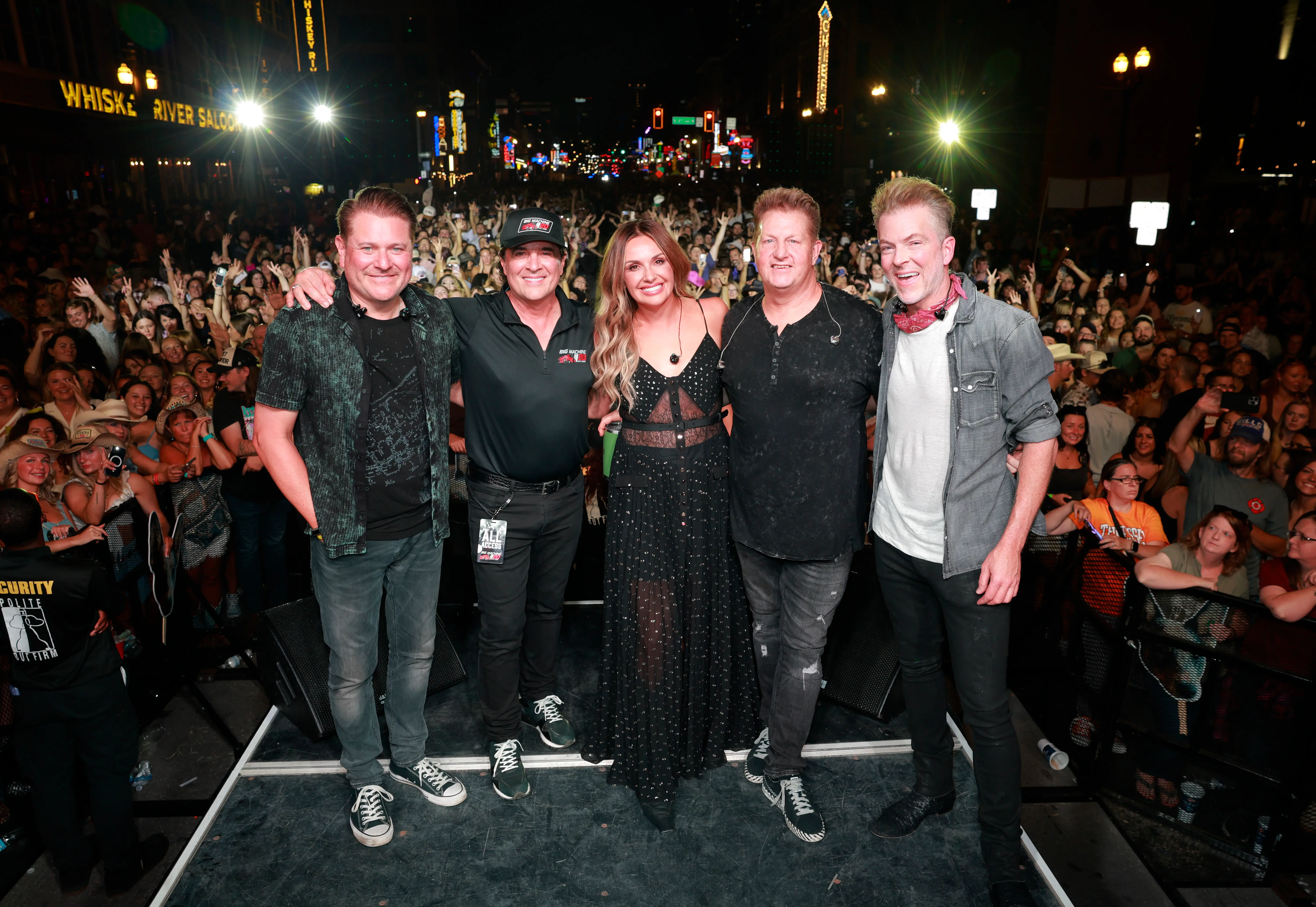 Scott Borchetta with Rascal Flatts and Carly Pearce