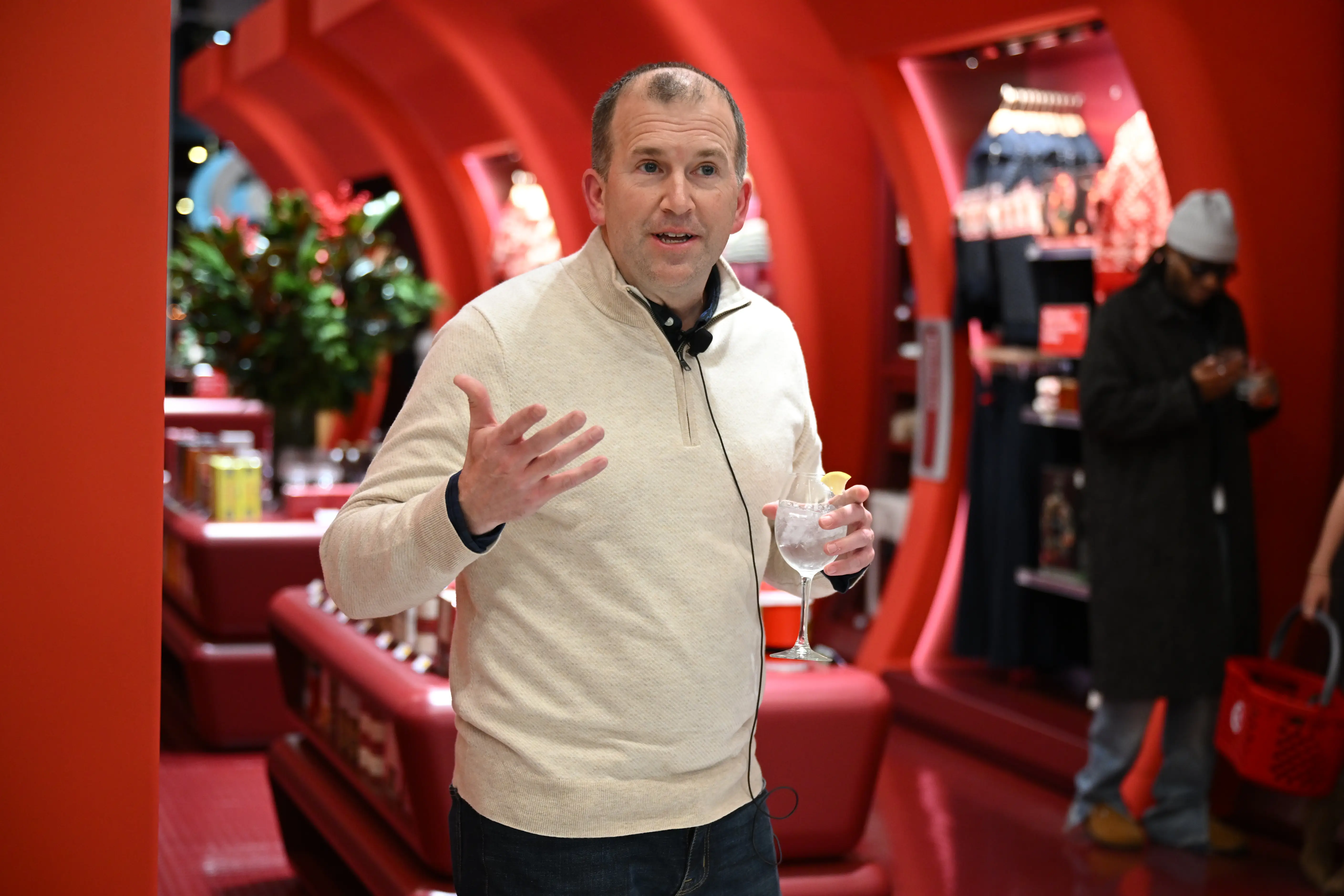 Michael Fiddelke speaks as Target opens 
