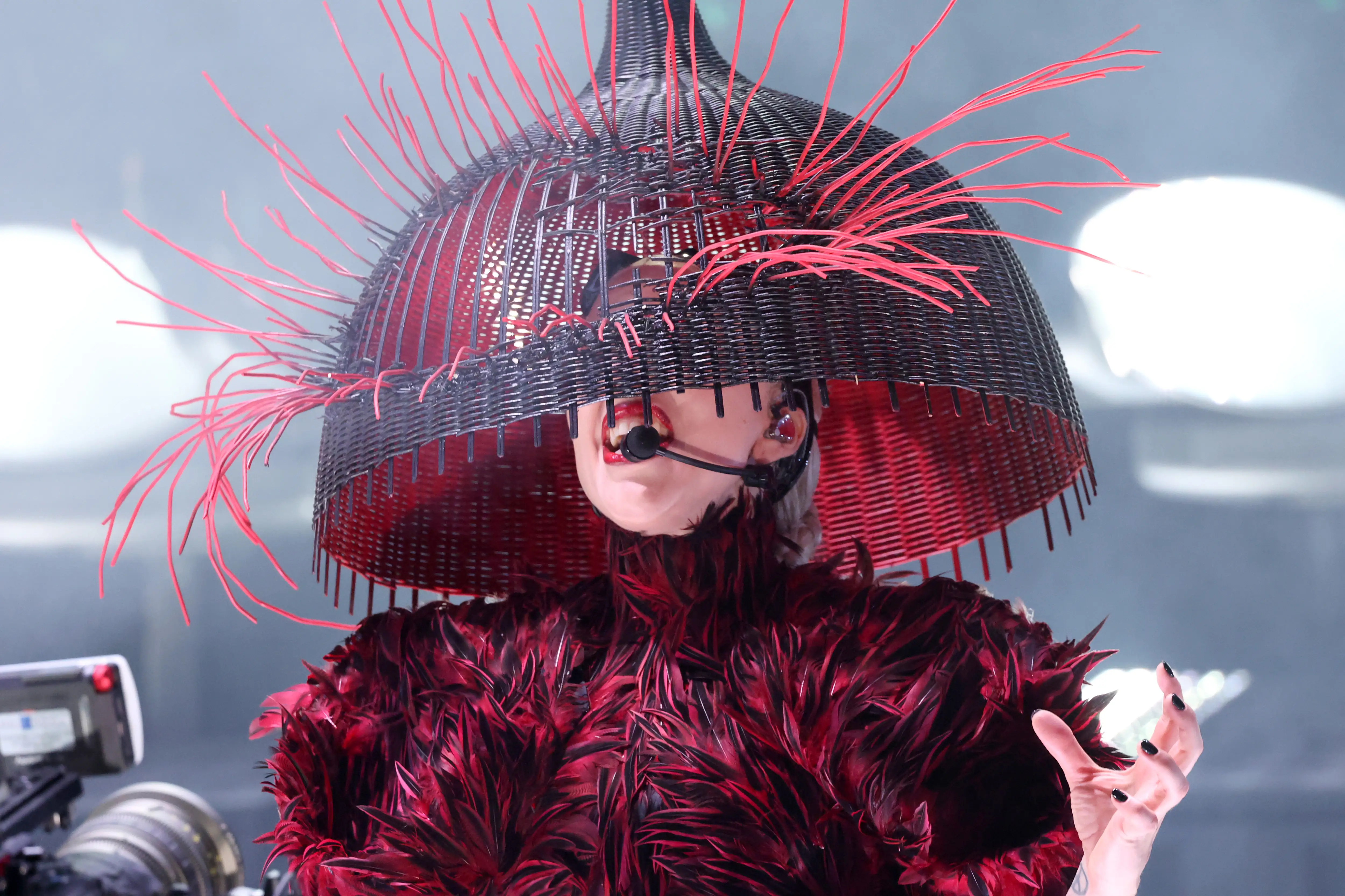 Lady Gaga performs at the 2026 Grammys.