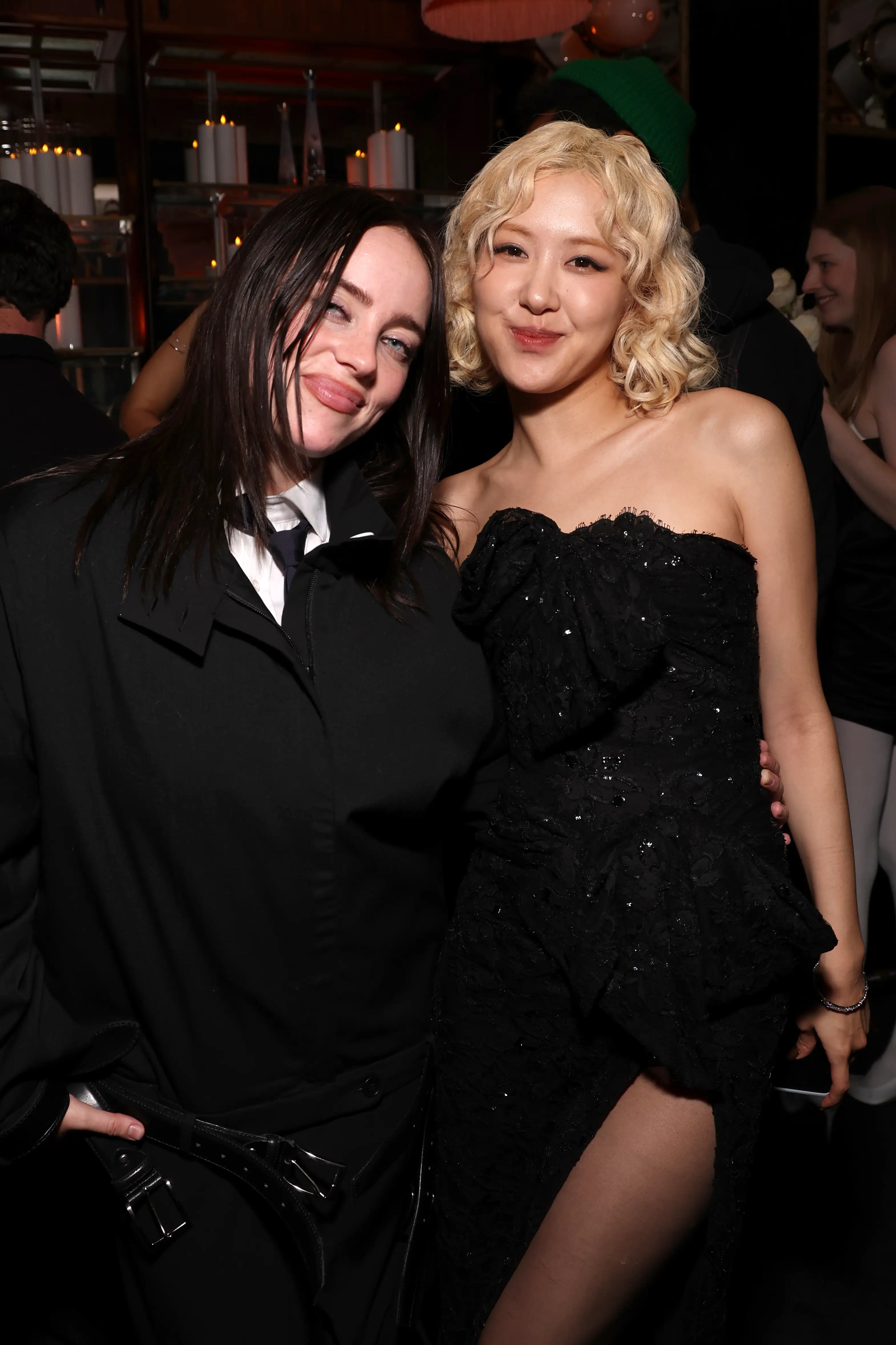 Billie Eilish and Rosé at the W Magazine Grammy after-party in Los Angeles.