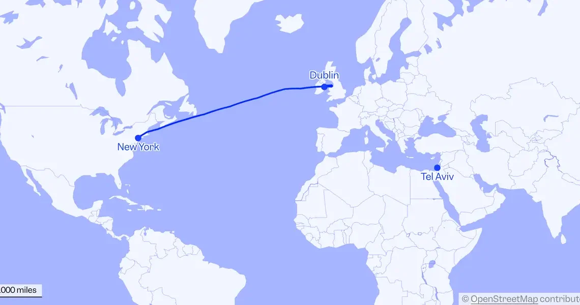 A Delta flight to Israel was forced to turn around and land in Dublin after 6 hours in the air