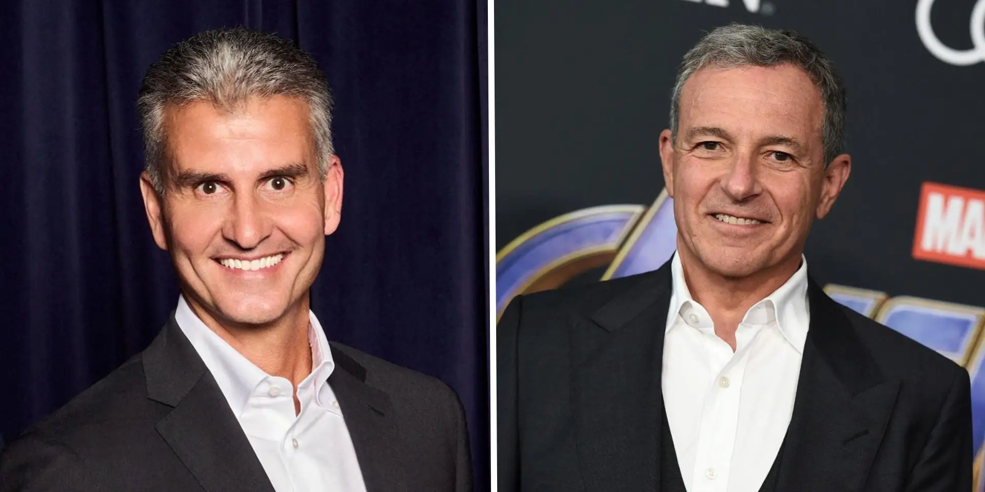Disney's Josh D'Amaro and Bob Iger.