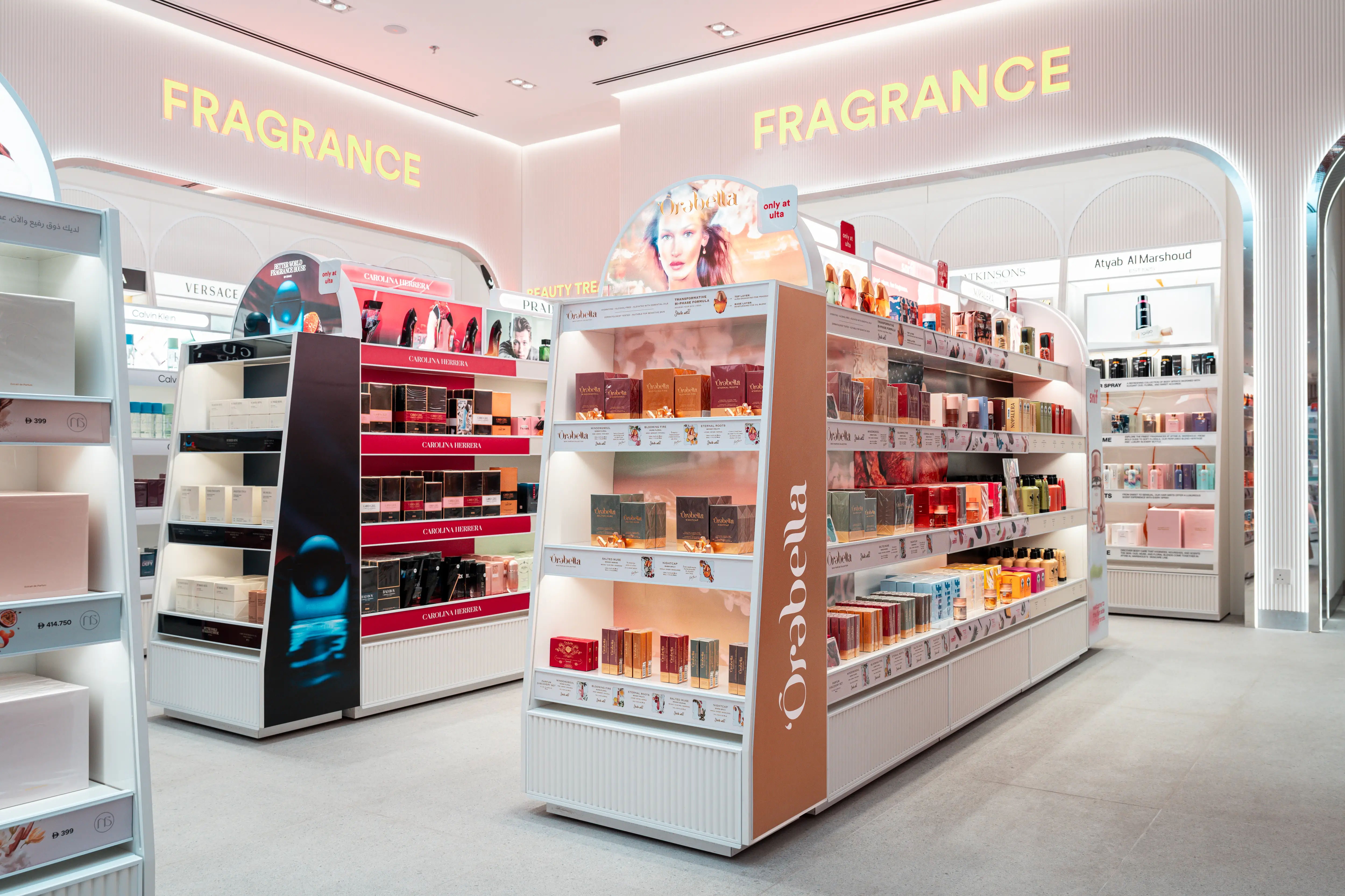 Some of the perfume brands stocked at Ulta Beauty Dubai.