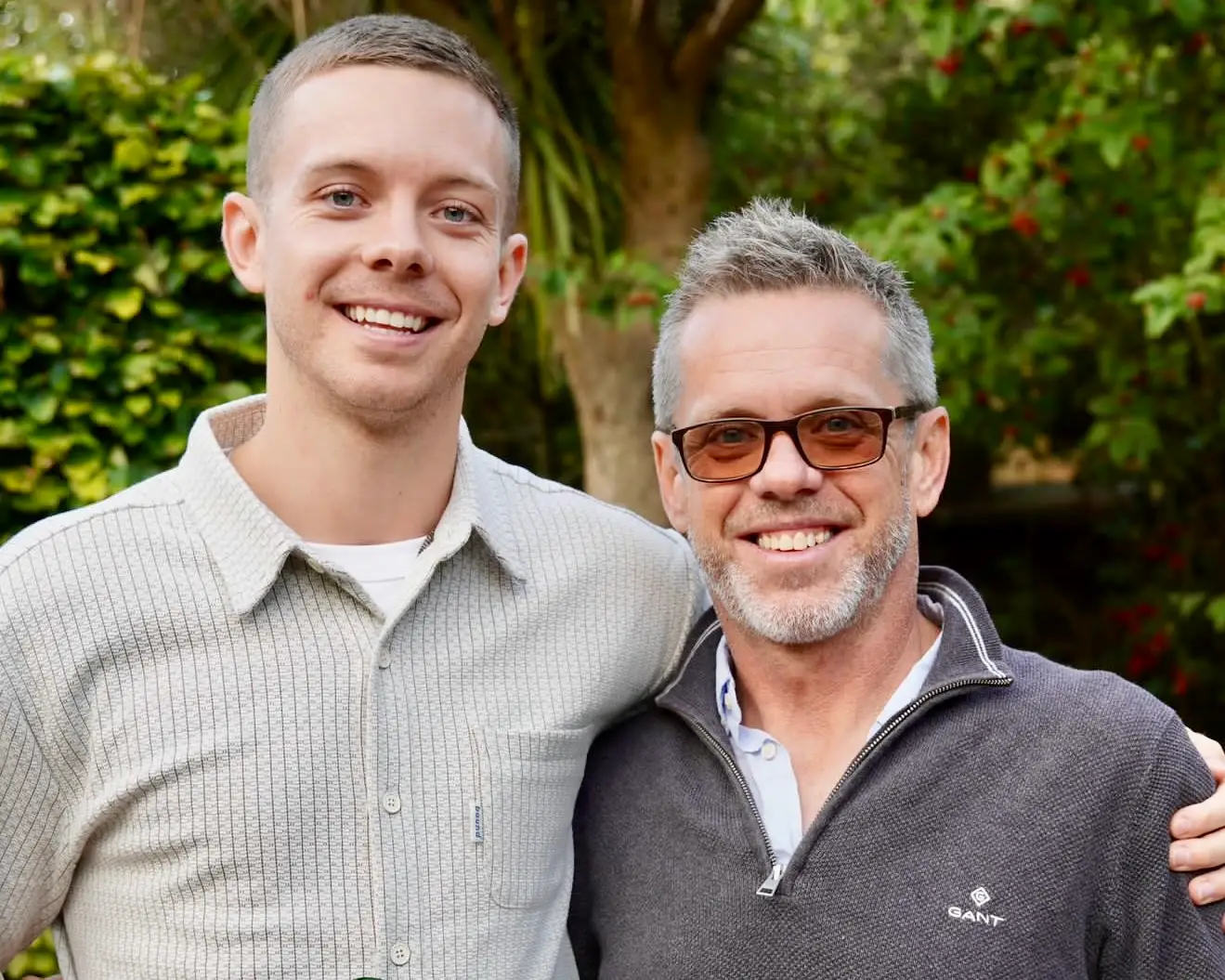 Author Callum Macauley-Murdoch and his dad