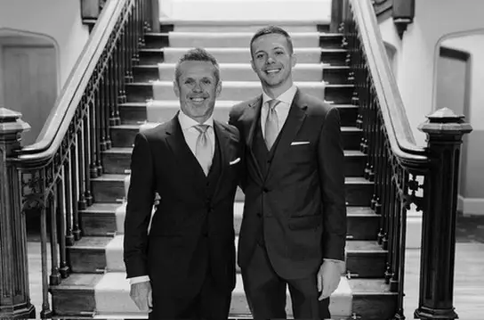 Author Callum Macauley-Murdoch and his dad