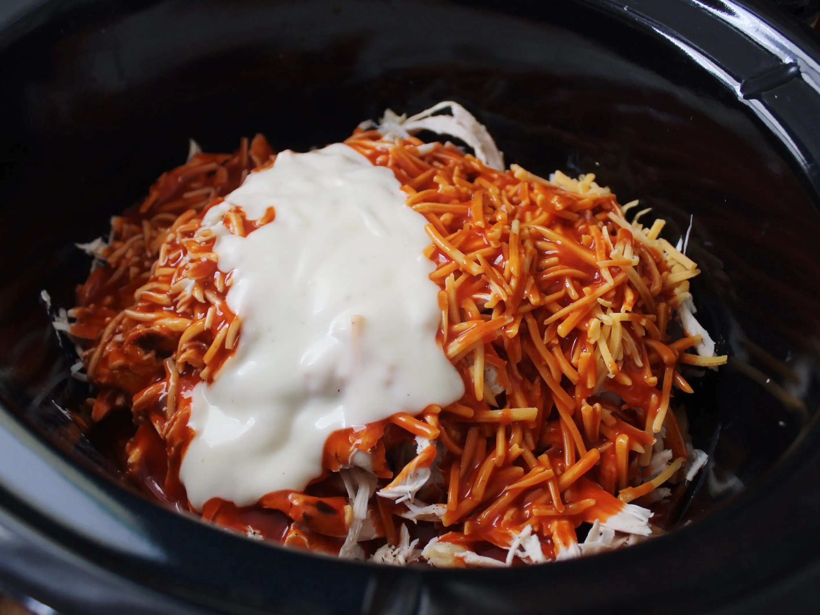 slow cooker buffalo chicken dip