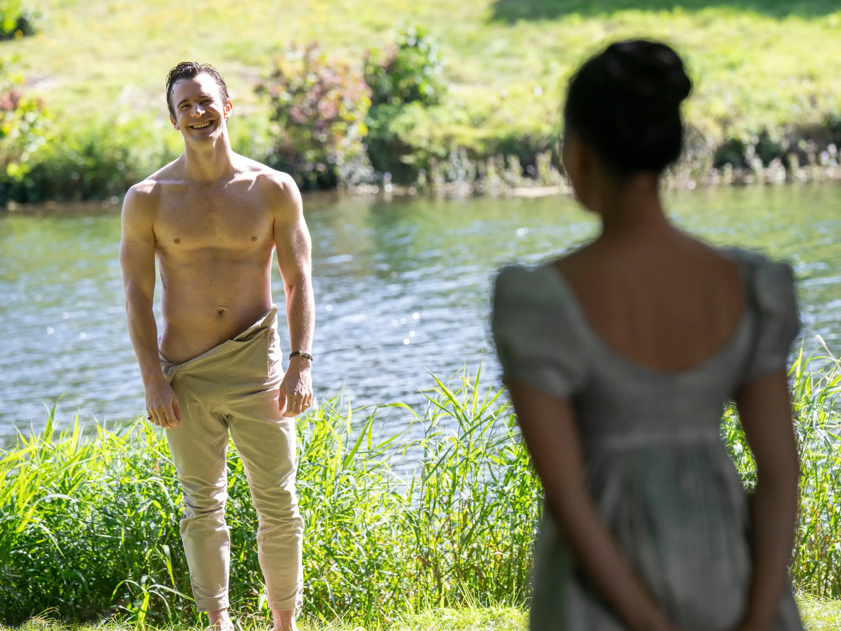 benedict and sophie the lake scene