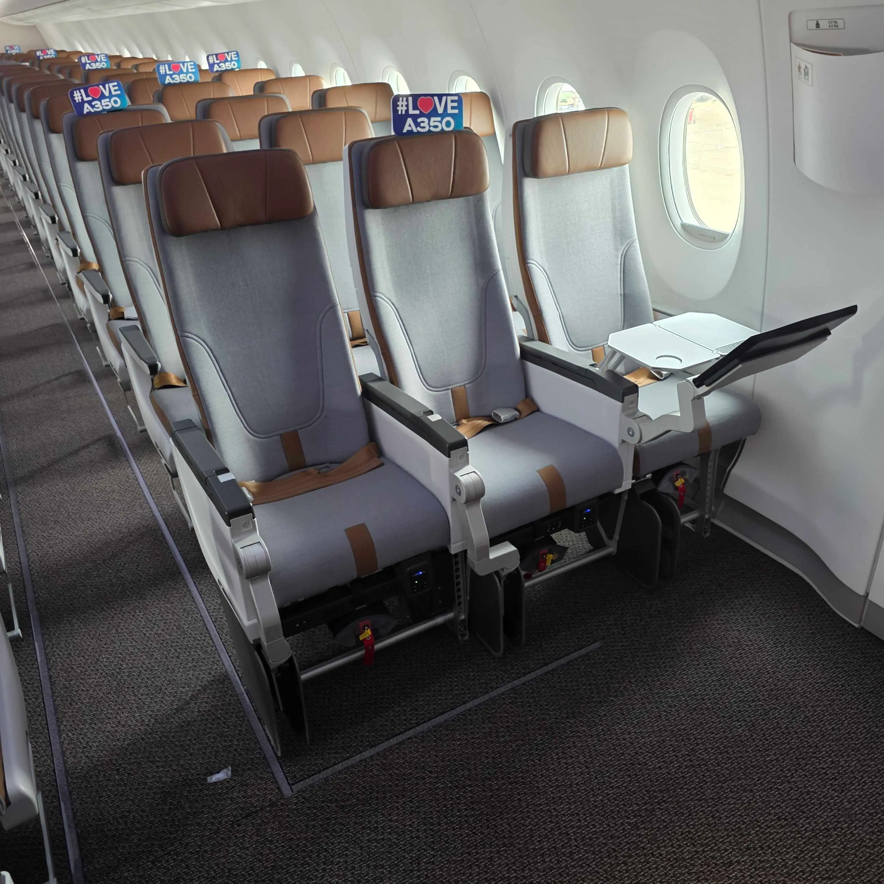 Starlux economy class seats on board the A350-1000