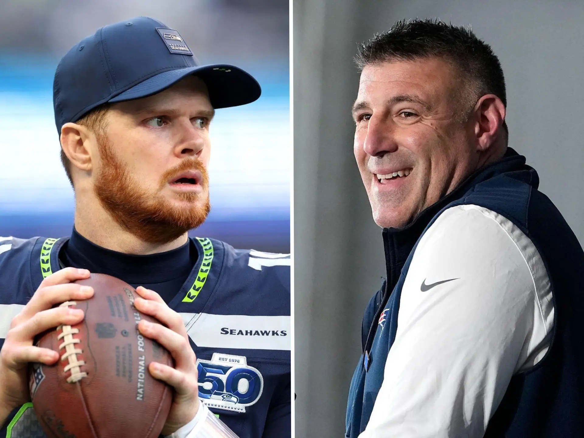 Sam Darnold and Mike Vrabel