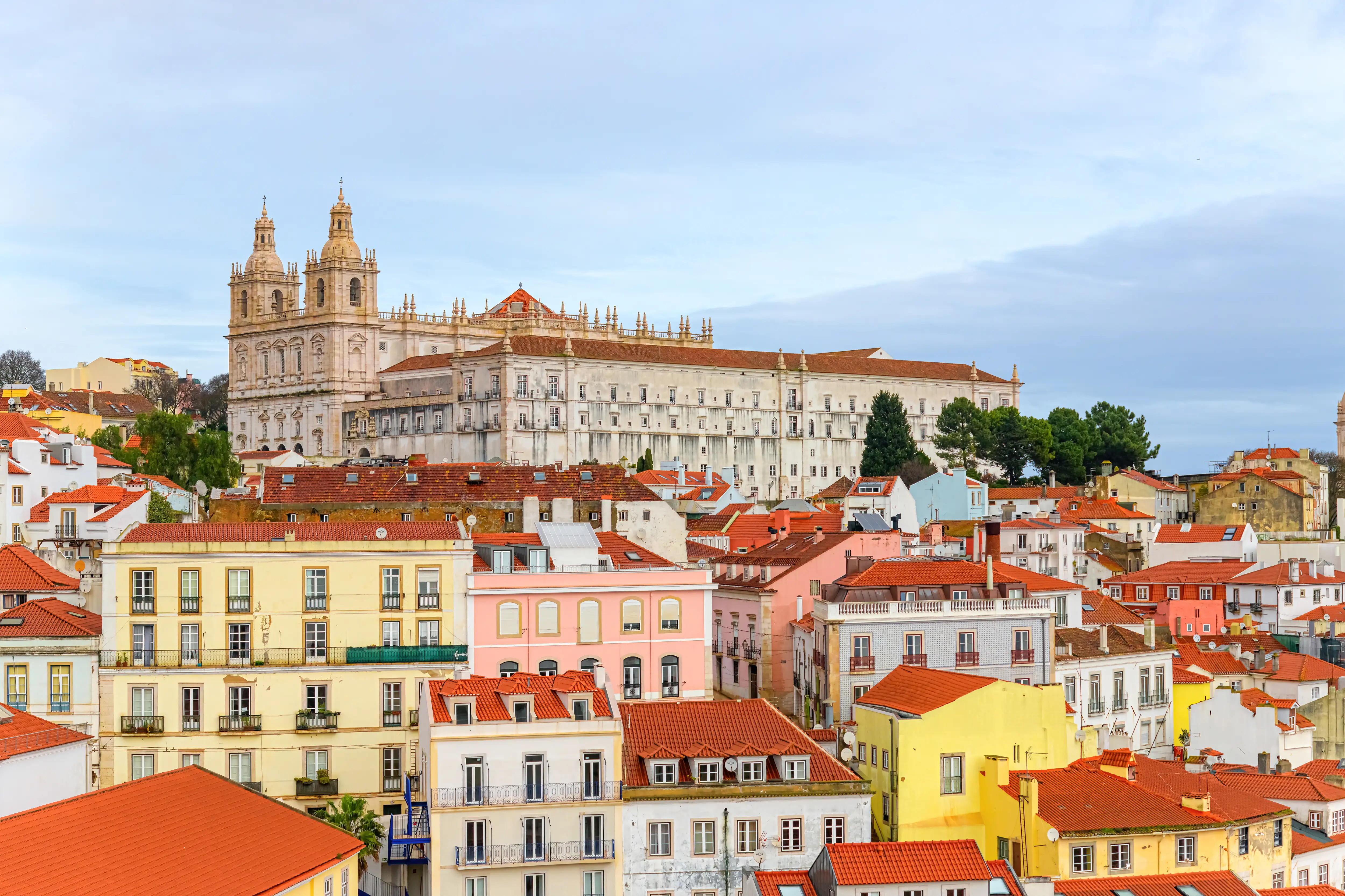 Cityscape and skyline of the Alfama district