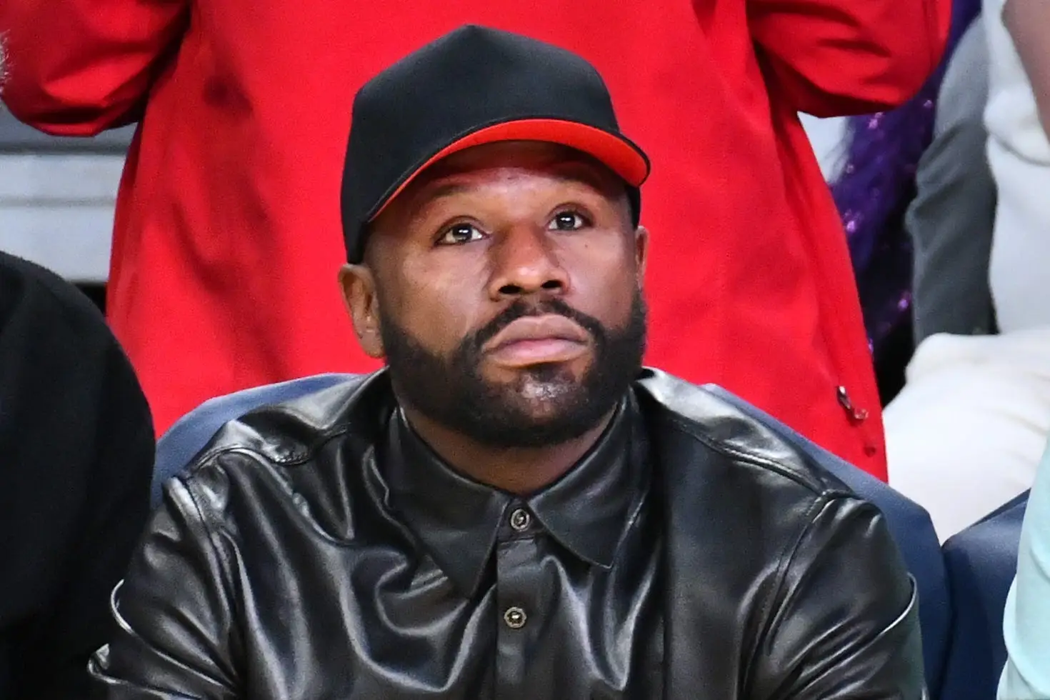 Floyd Mayweather in a baseball cap