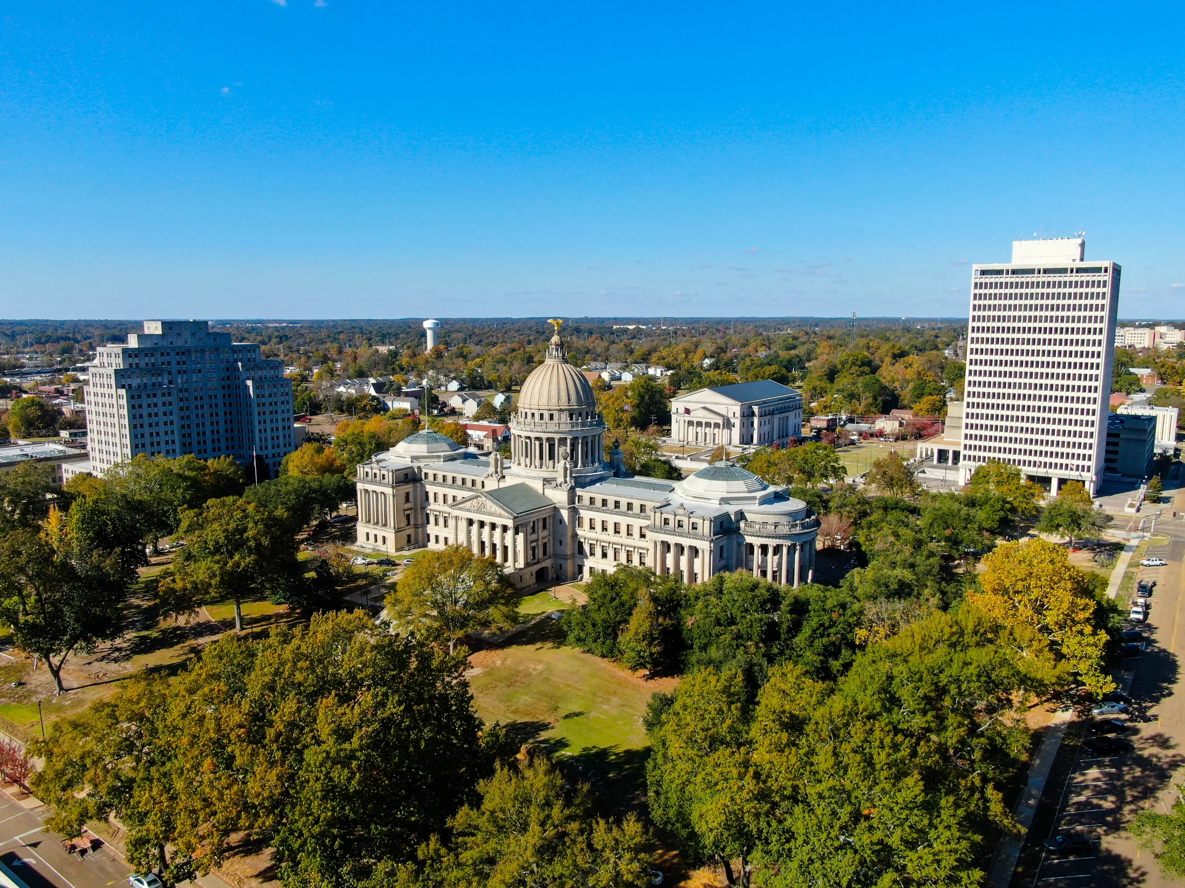 The Mississippi Capitol Building in Jackson, Mississippi.