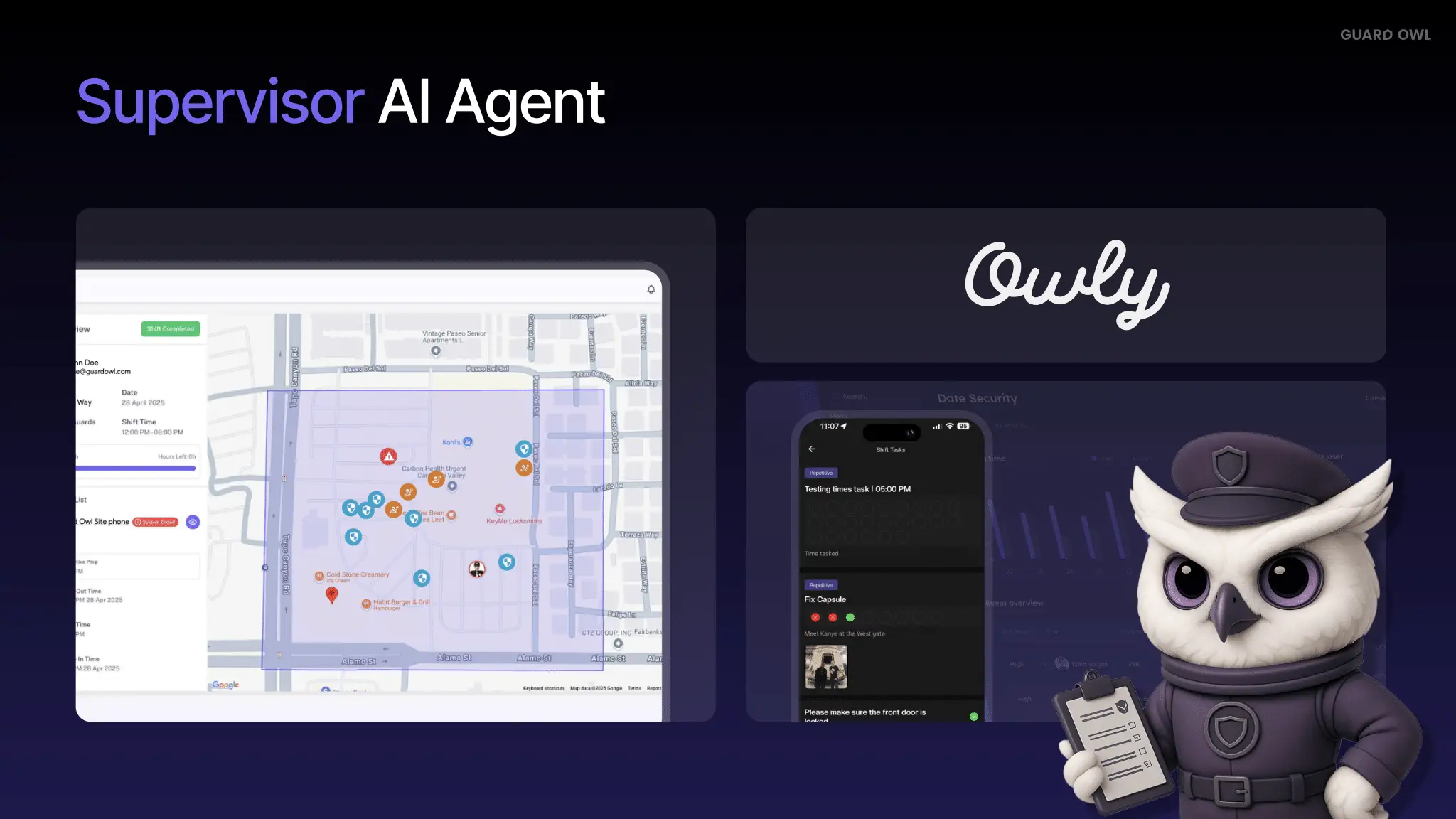 A slide in Guard Owl's pitch deck