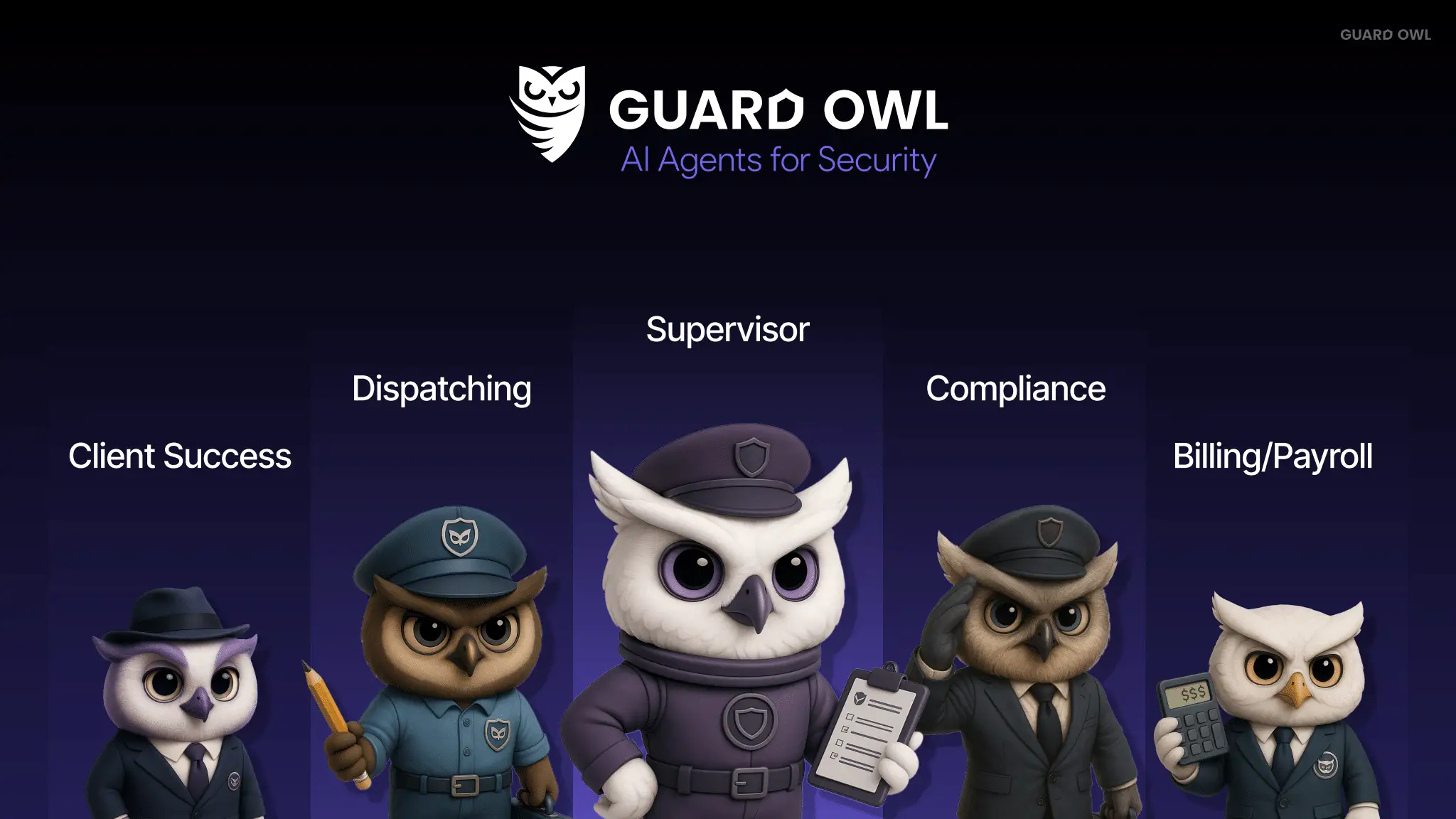 A slide in Guard Owl's pitch deck