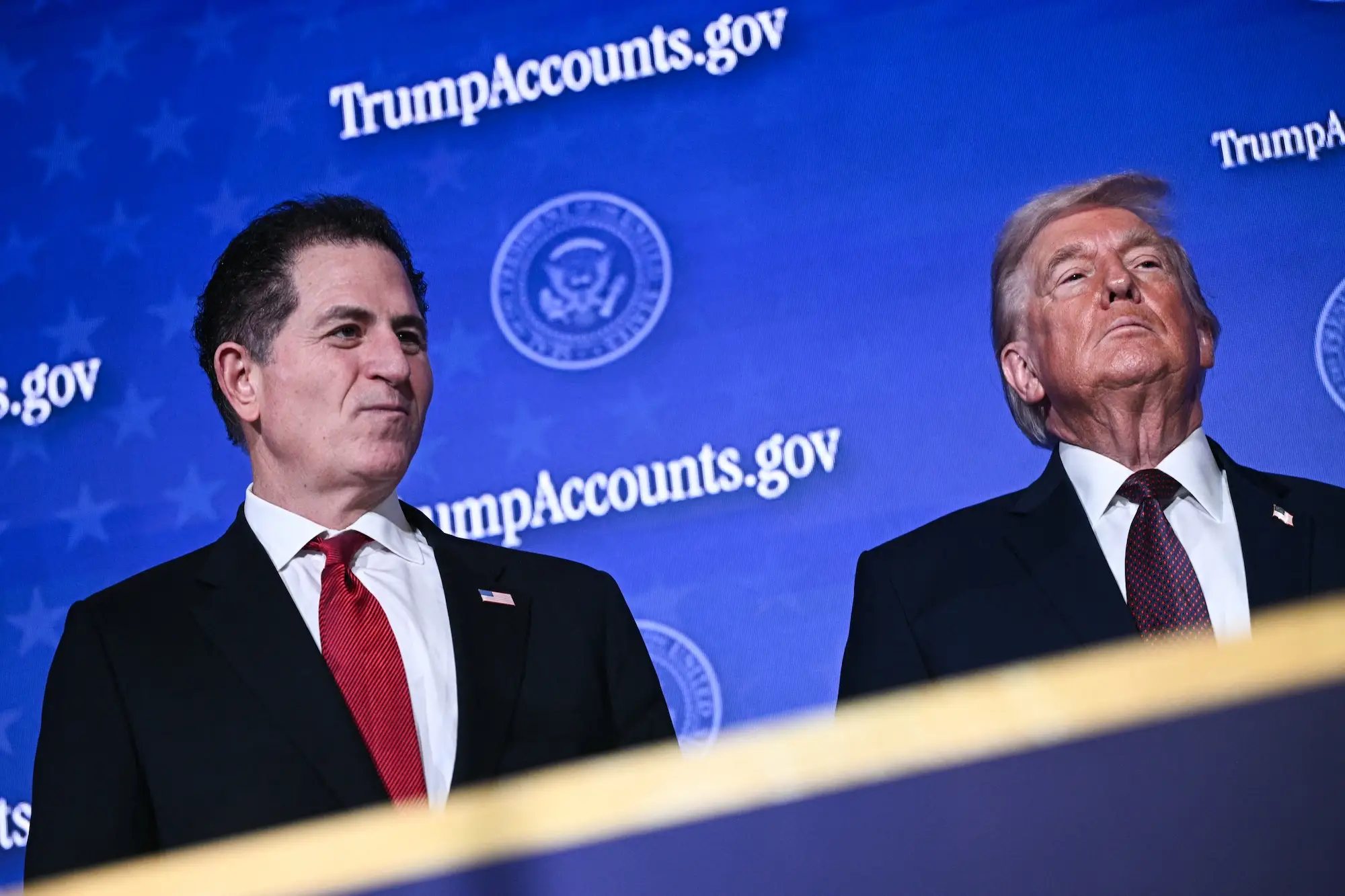 Dell CEO Michael Dell and President Donald Trump