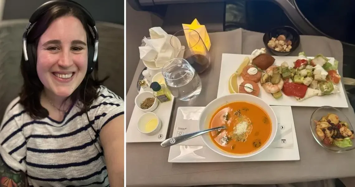 I flew Europe’s best airline for business class and food. The seat wasn’t fully private but I liked the ‘flying chef.’