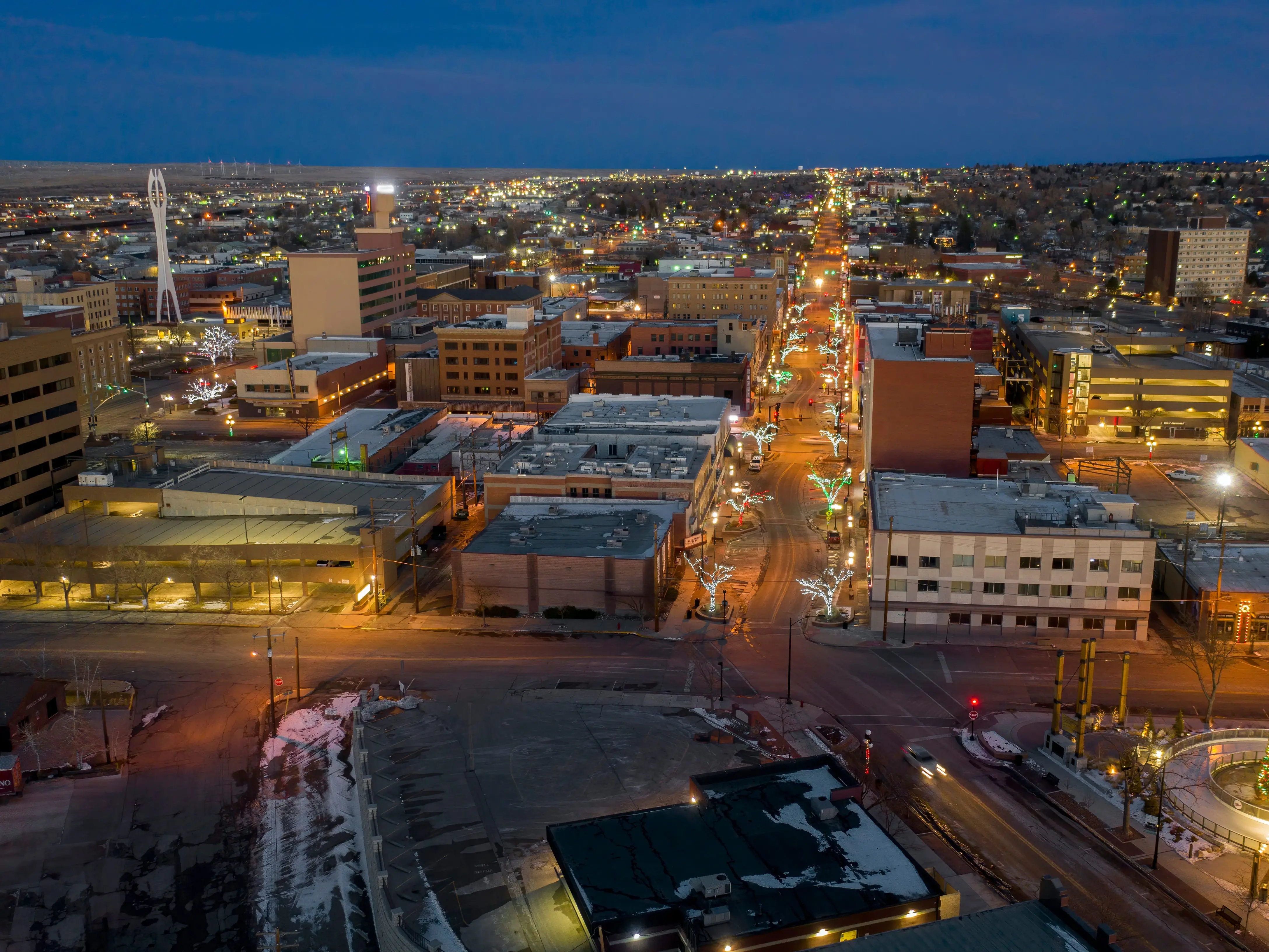 Buildings in Casper, Wyoming.