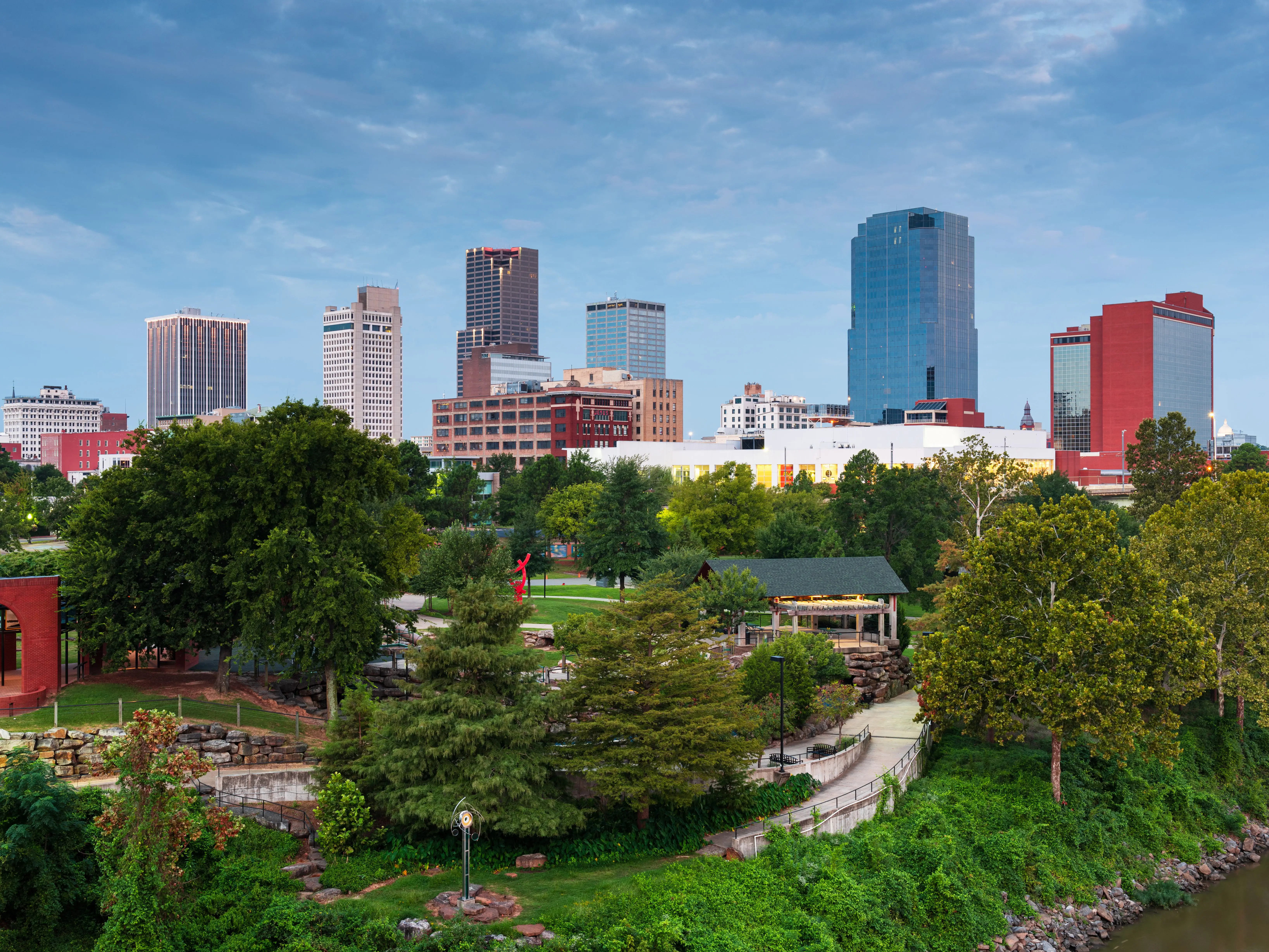 Buildings in Little Rock, Arkansas.