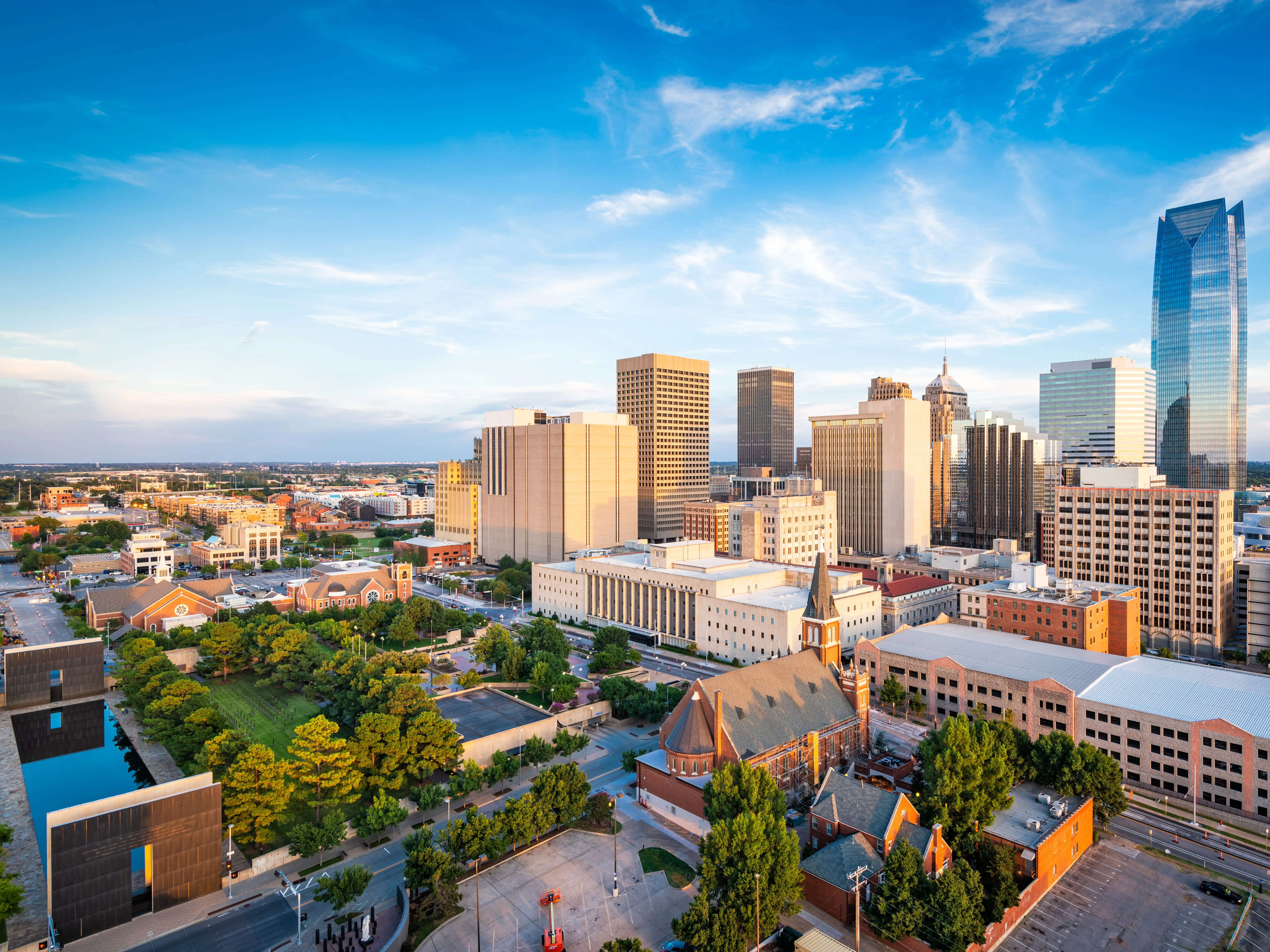 Skyline of Oklahoma City, Oklahoma.