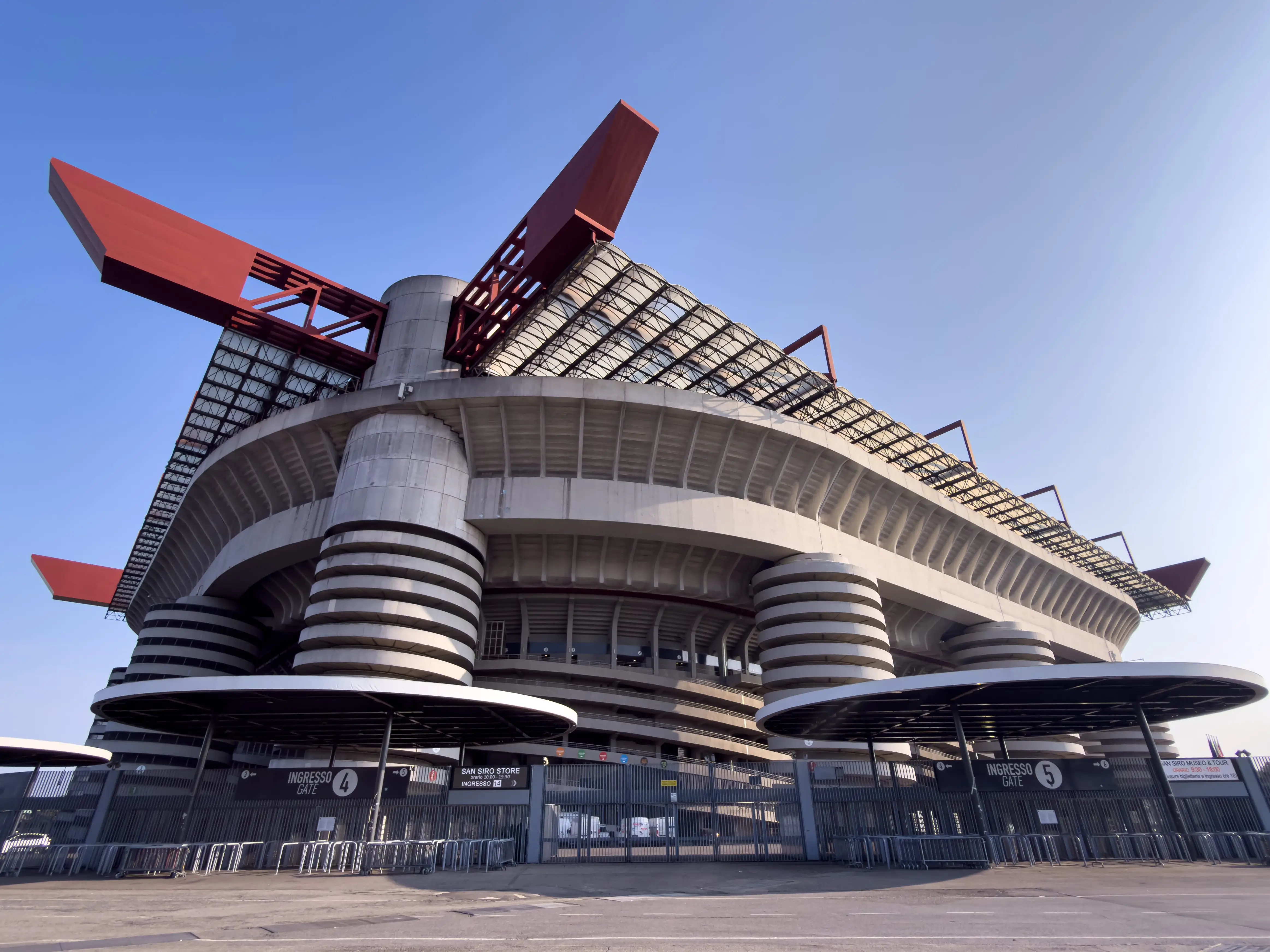 A view of San Siro.