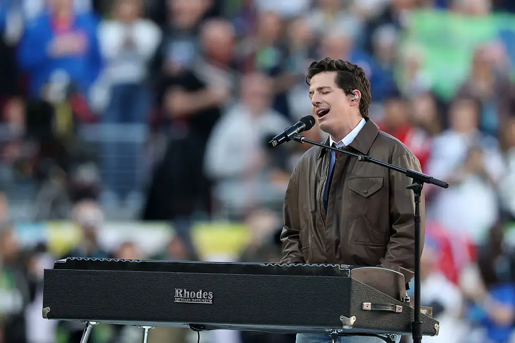Charlie Puth sings the national anthem at Super Bowl LX.