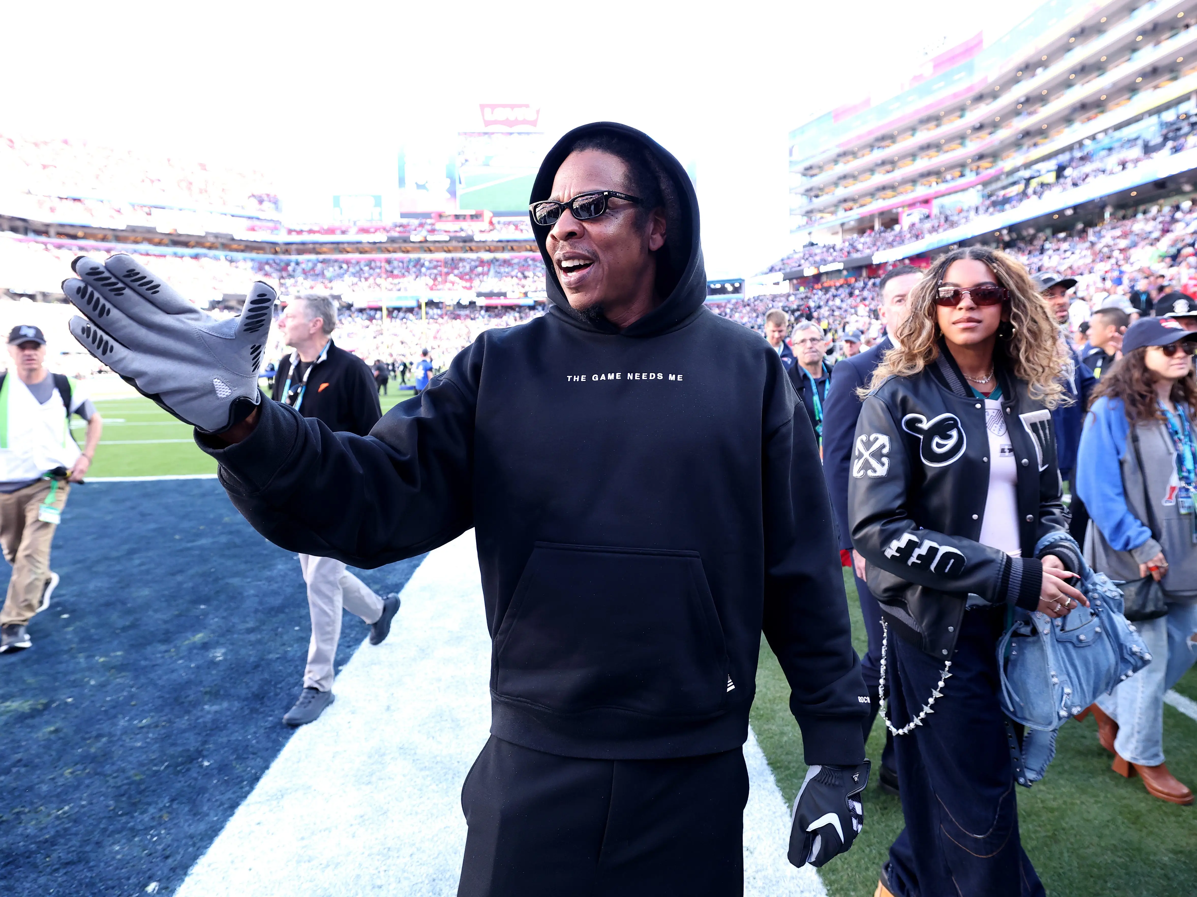 Jay-Z and Blue Ivy Carter.