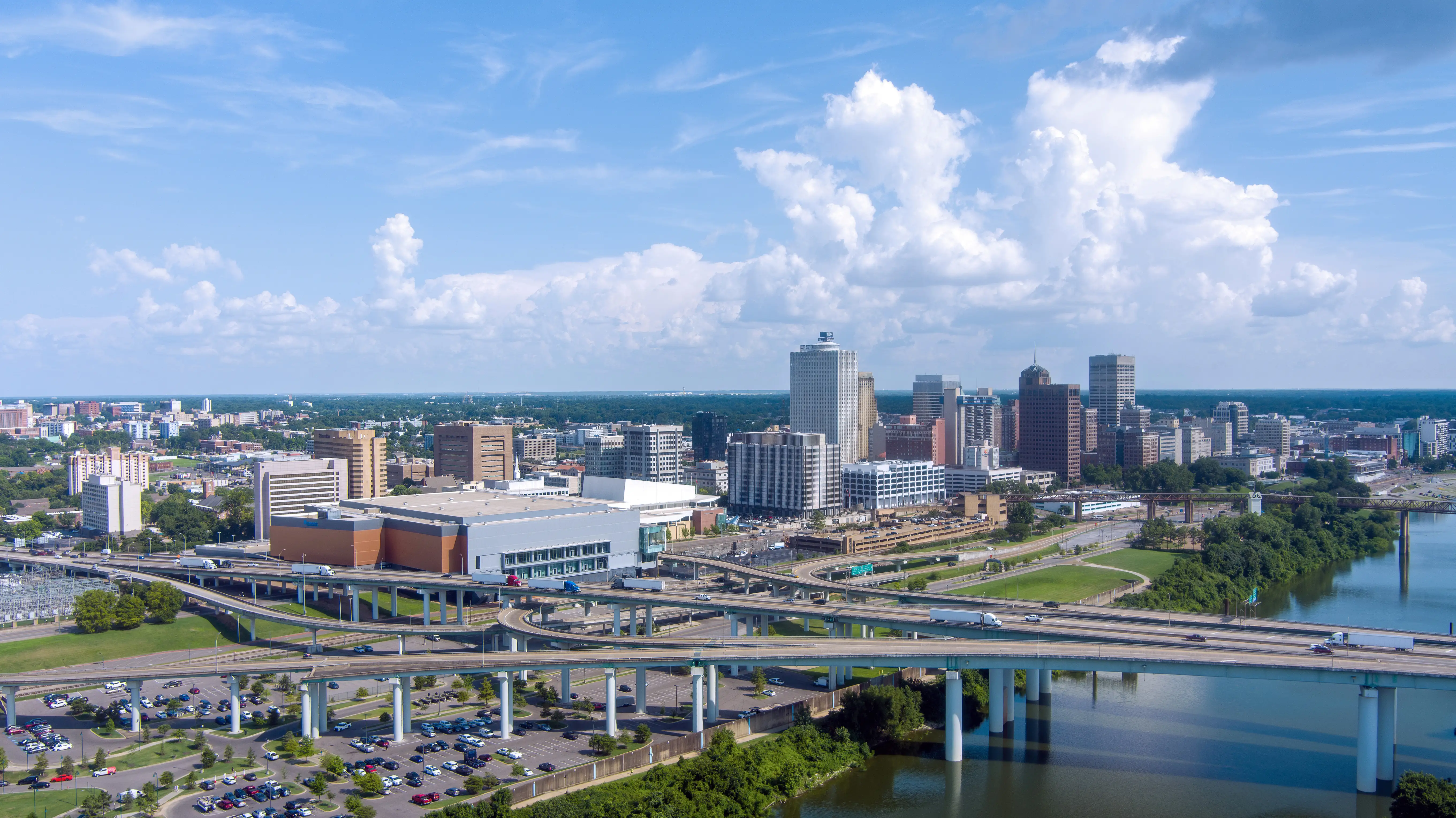Downtown Memphis, Tennessee.