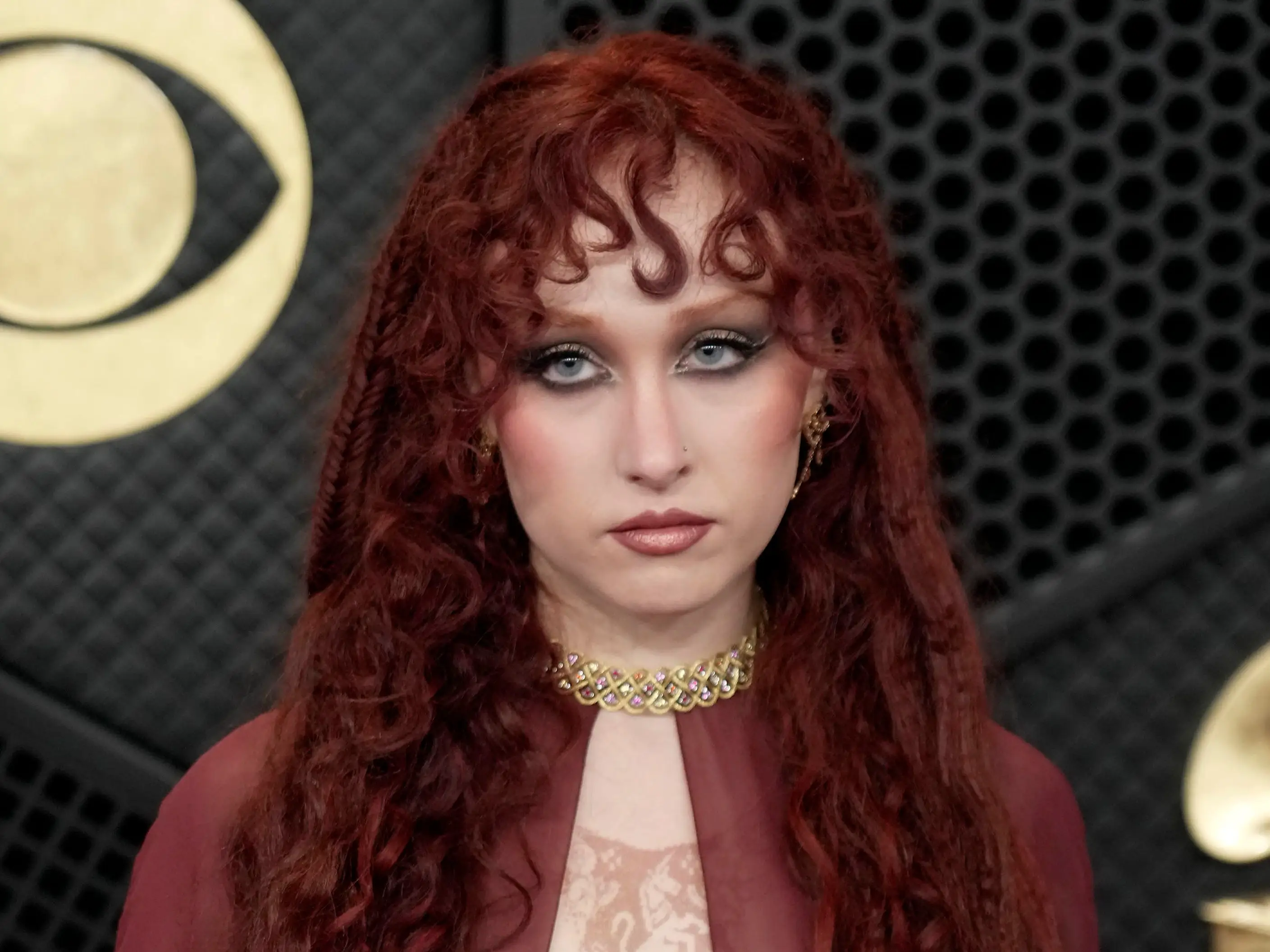 Chappell Roan on red carpet.