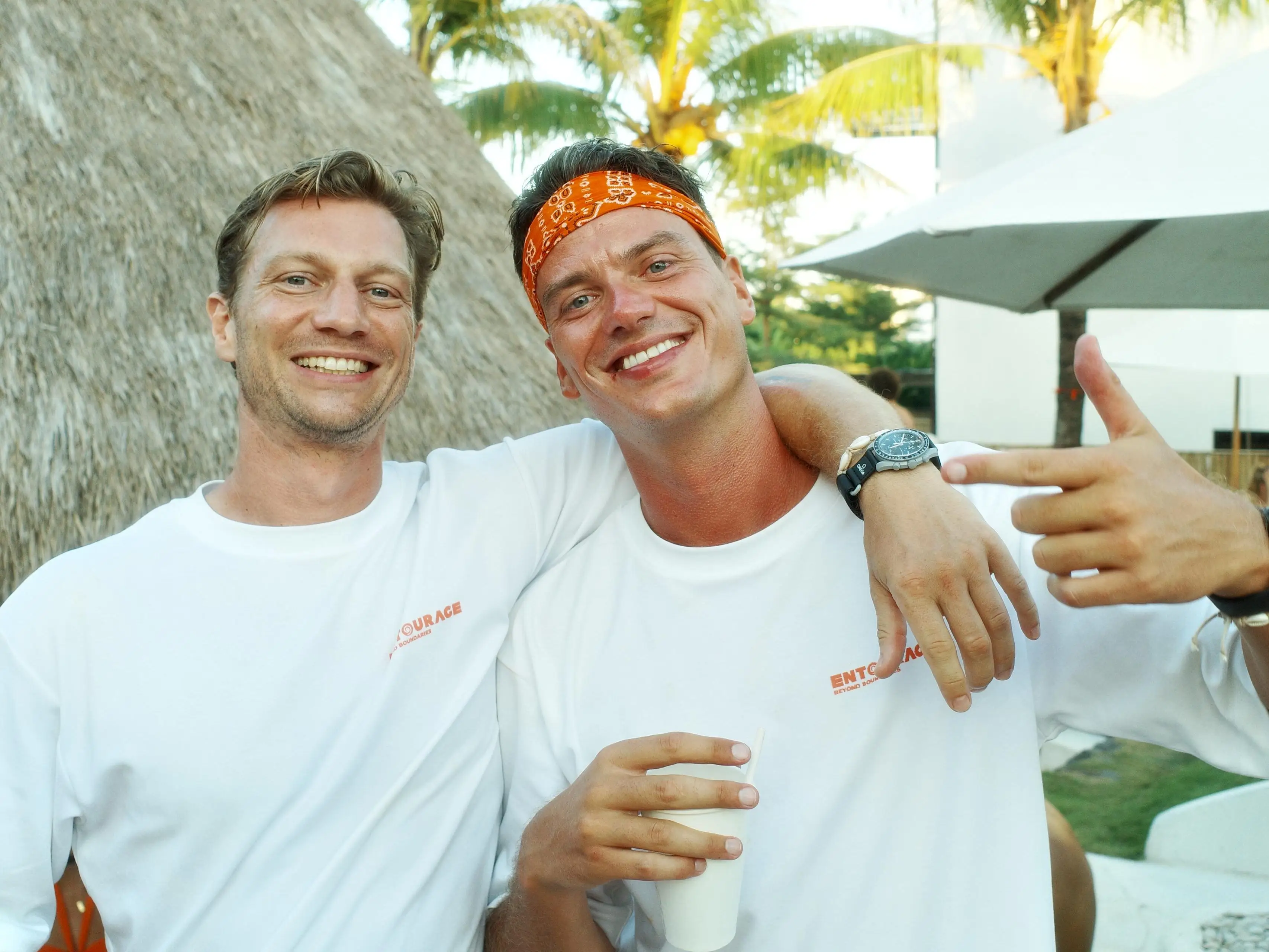 Two men posing for a photo.