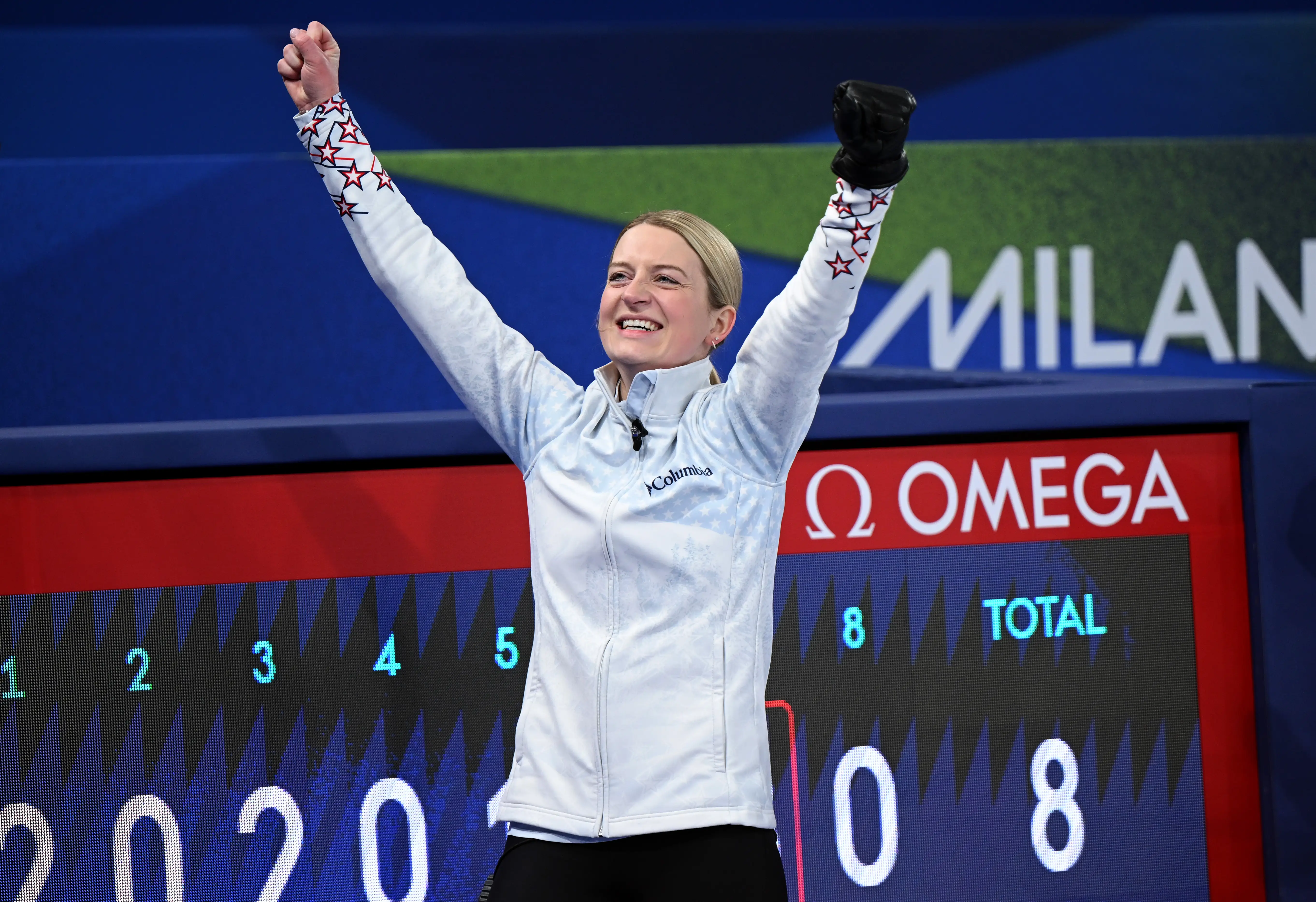 Cory Thiesse at the Olympics in Milan.