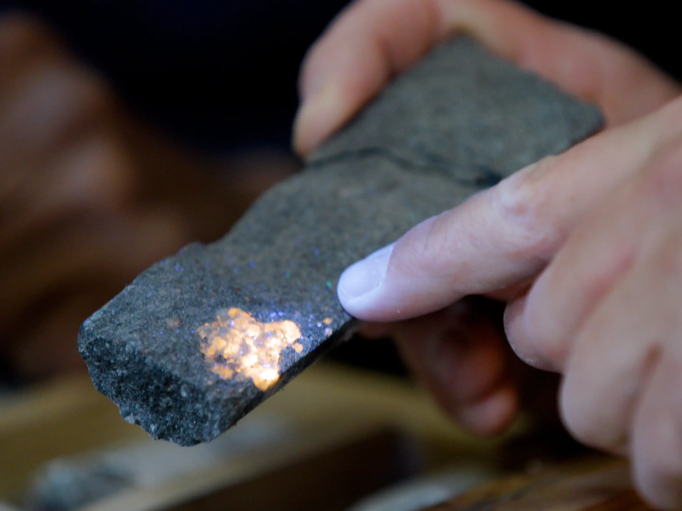 The rare earths shown in this photo were not mined from Lumina.