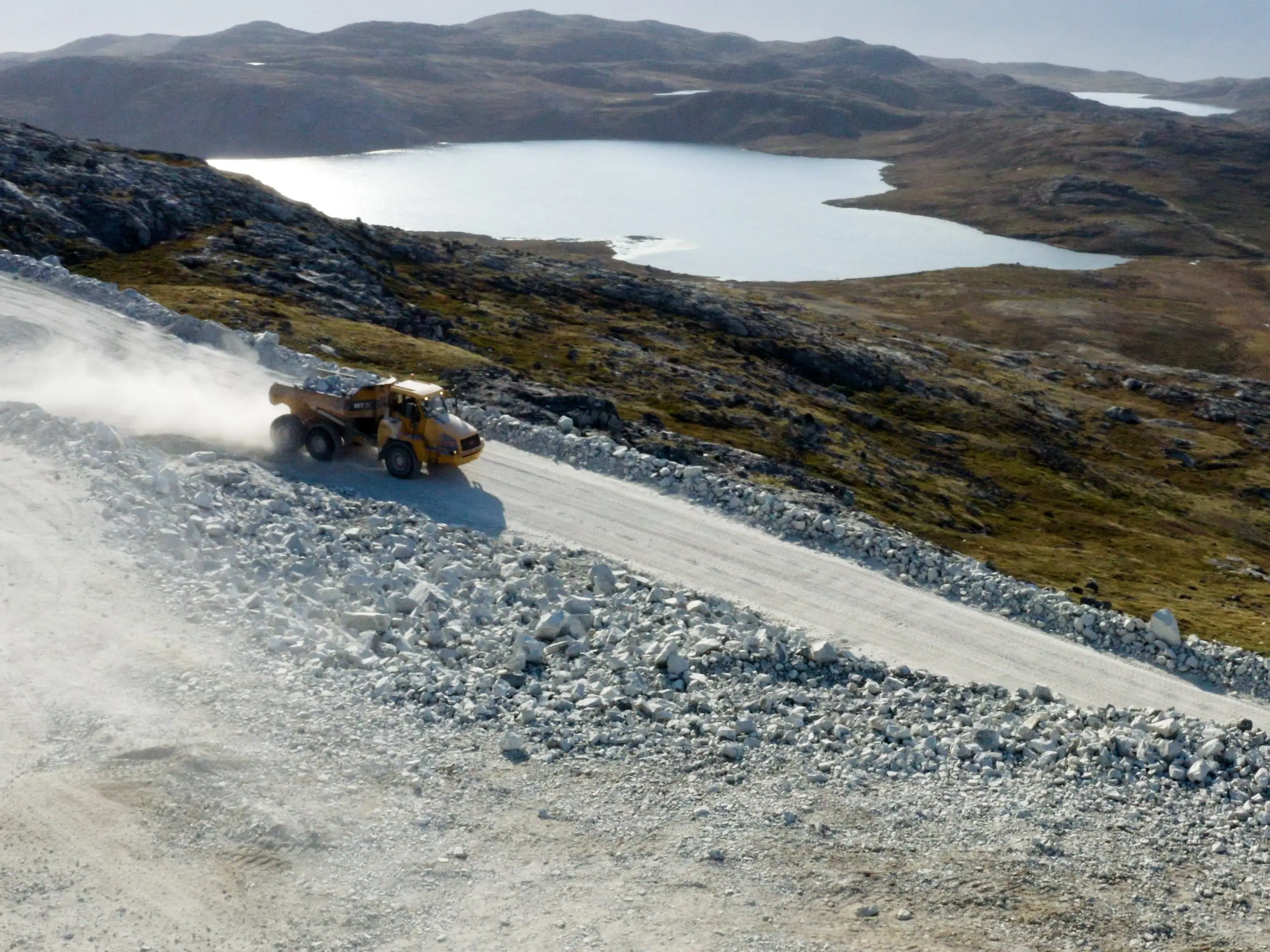 One of Lumina's roadways in the wilderness of Western Greenland.