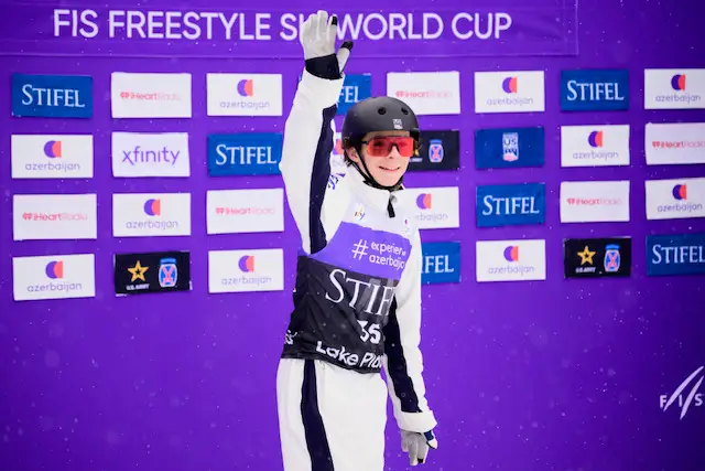 Gavin Cazano after competing