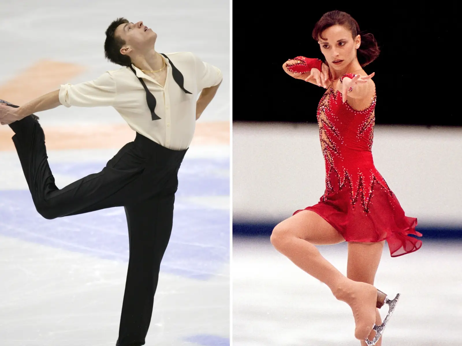 Roman Skorniakov (left) and Tatiana Malinina both competed in the Olympics.