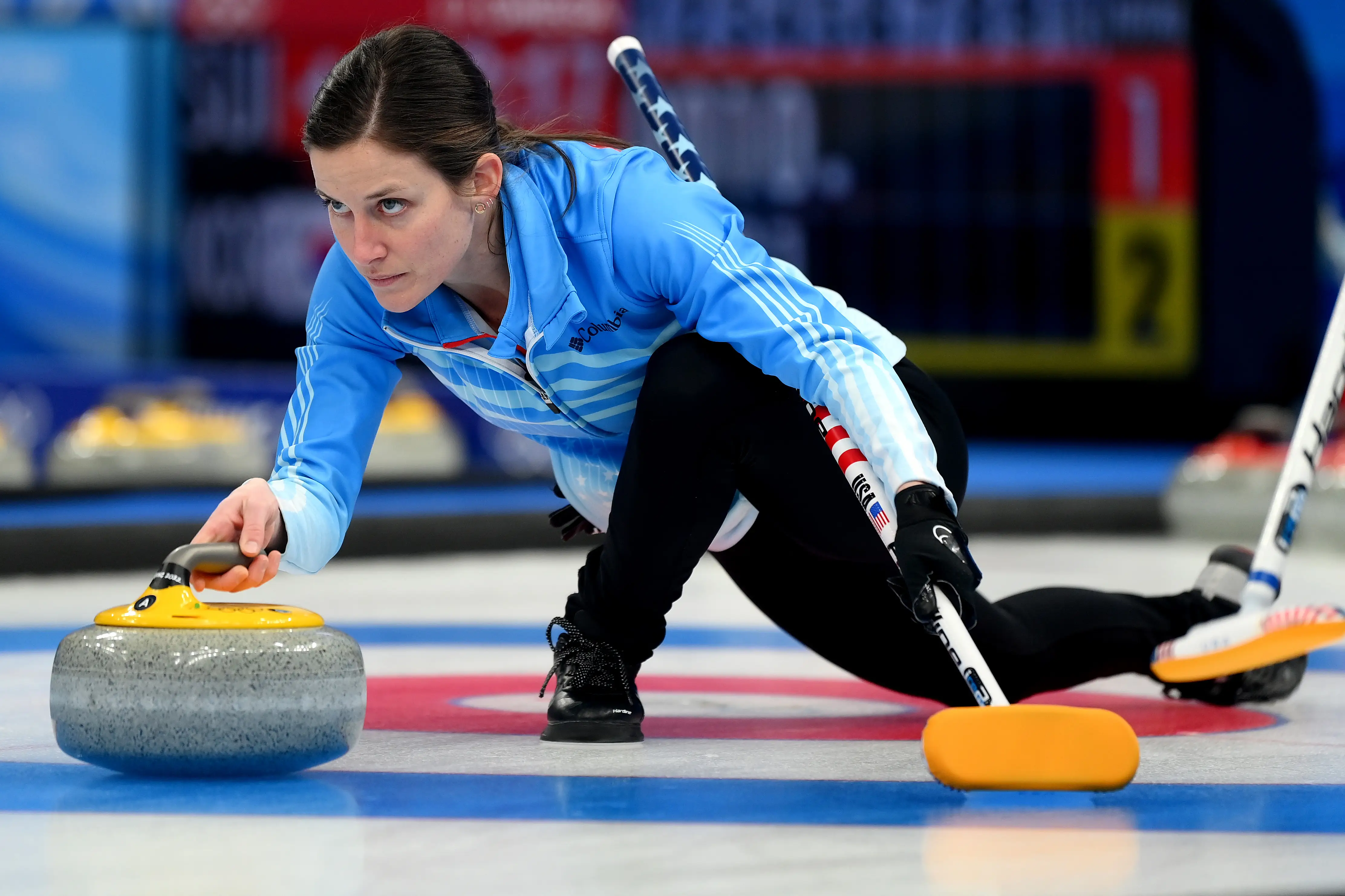 Tara Peterson competing in 2022.