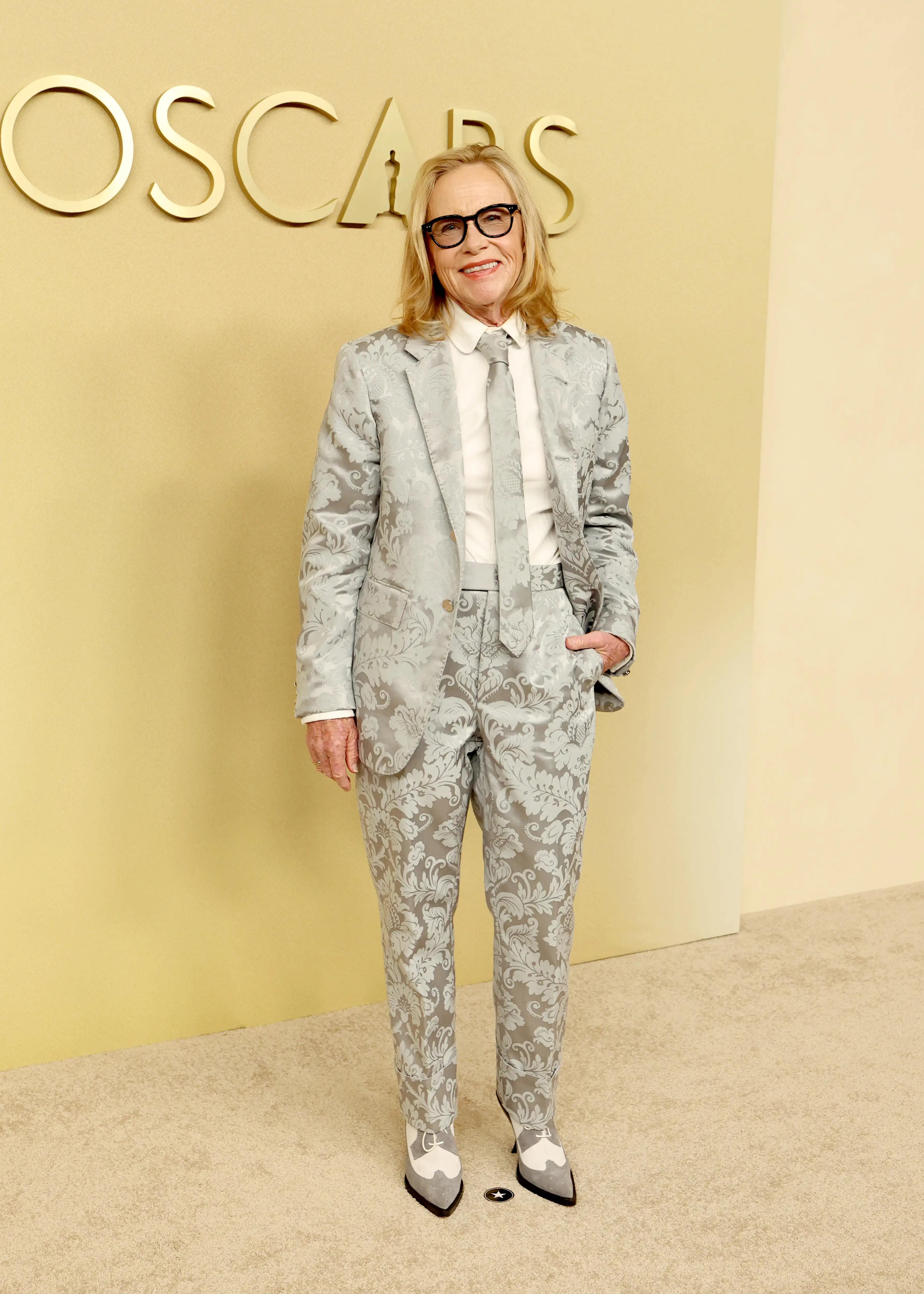 Amy Madigan attends the Oscars Nominee Luncheon in February 2026.