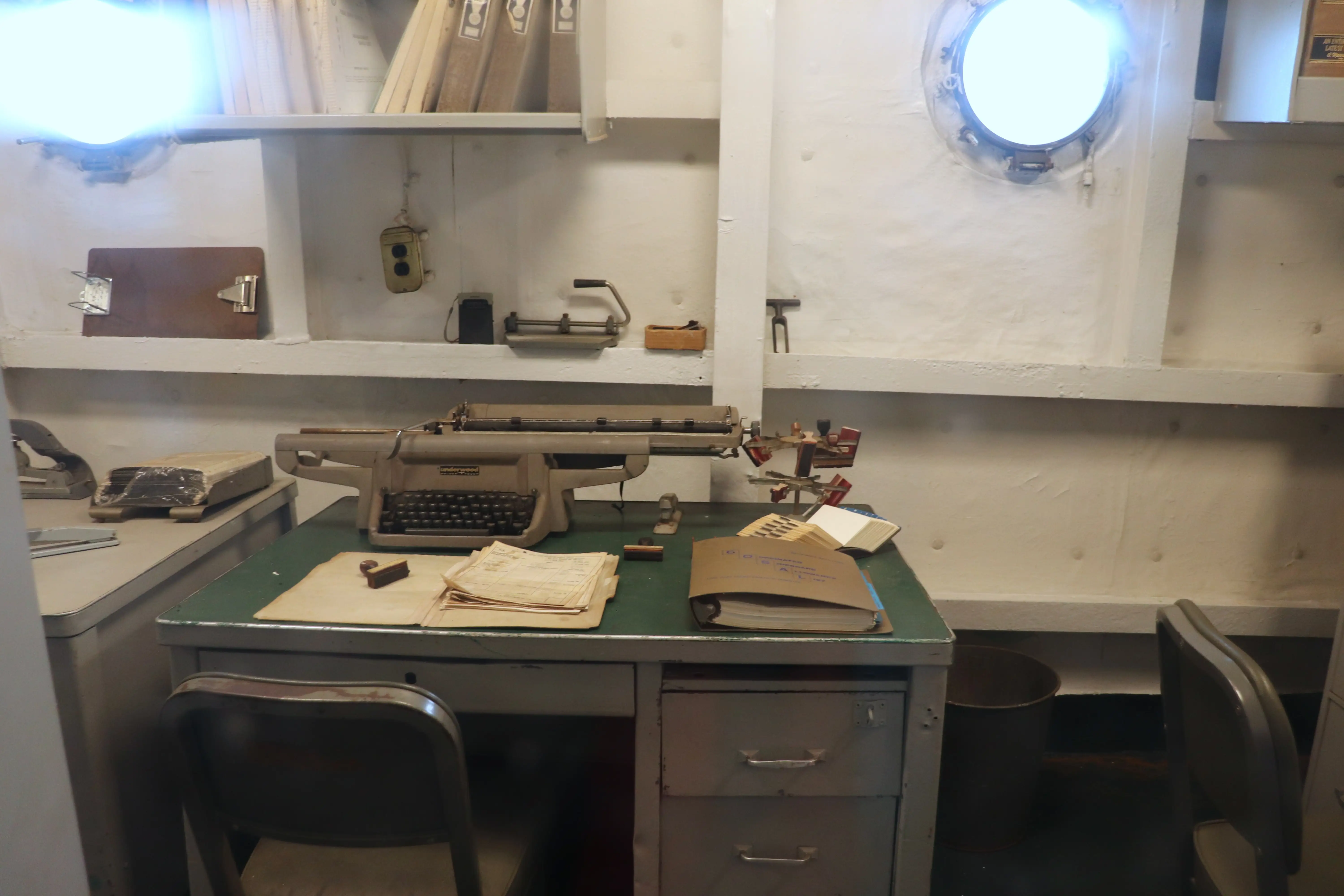 The supply department office.