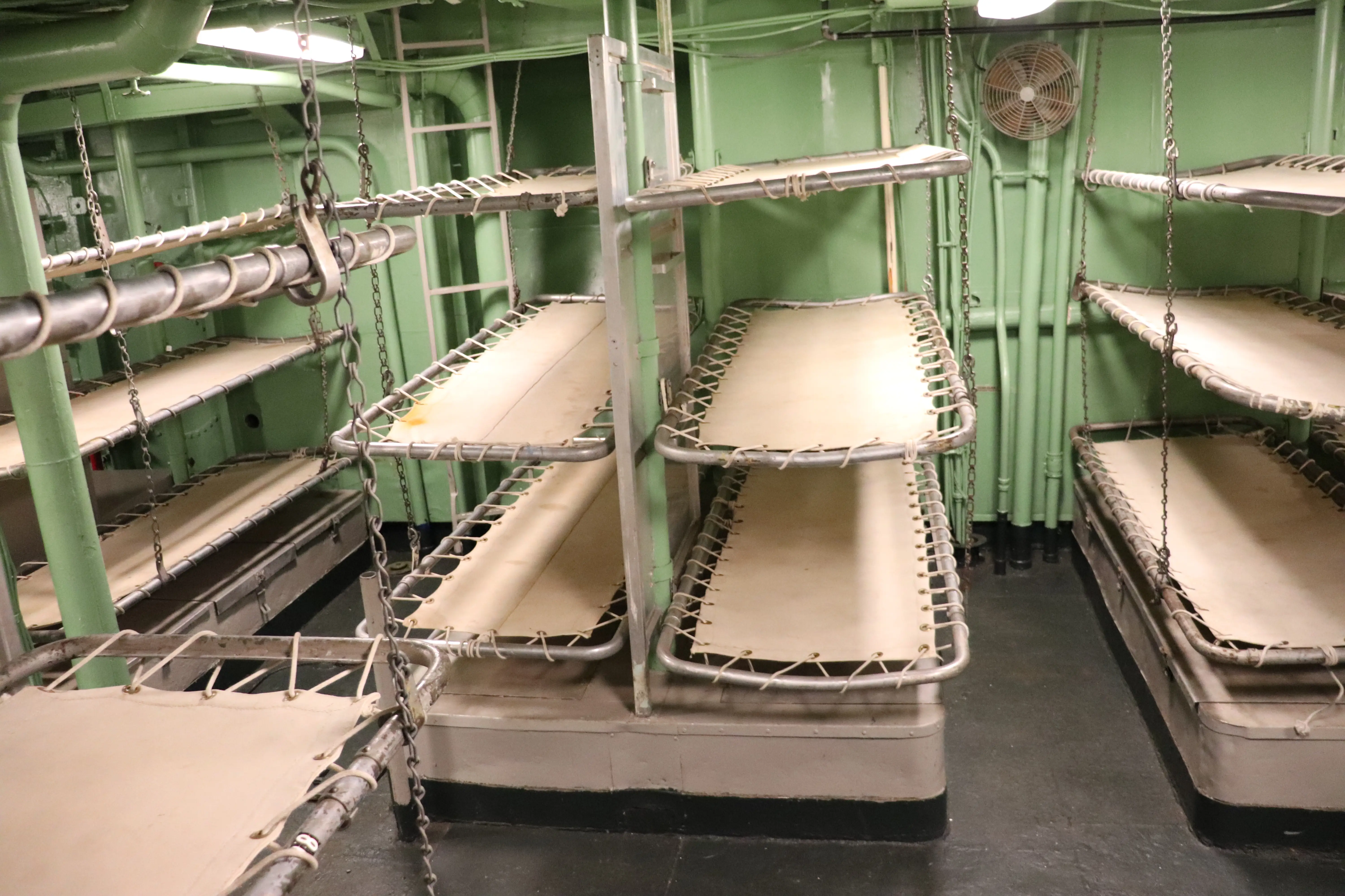 Bunks on board the USS Joseph P. Kennedy Jr.