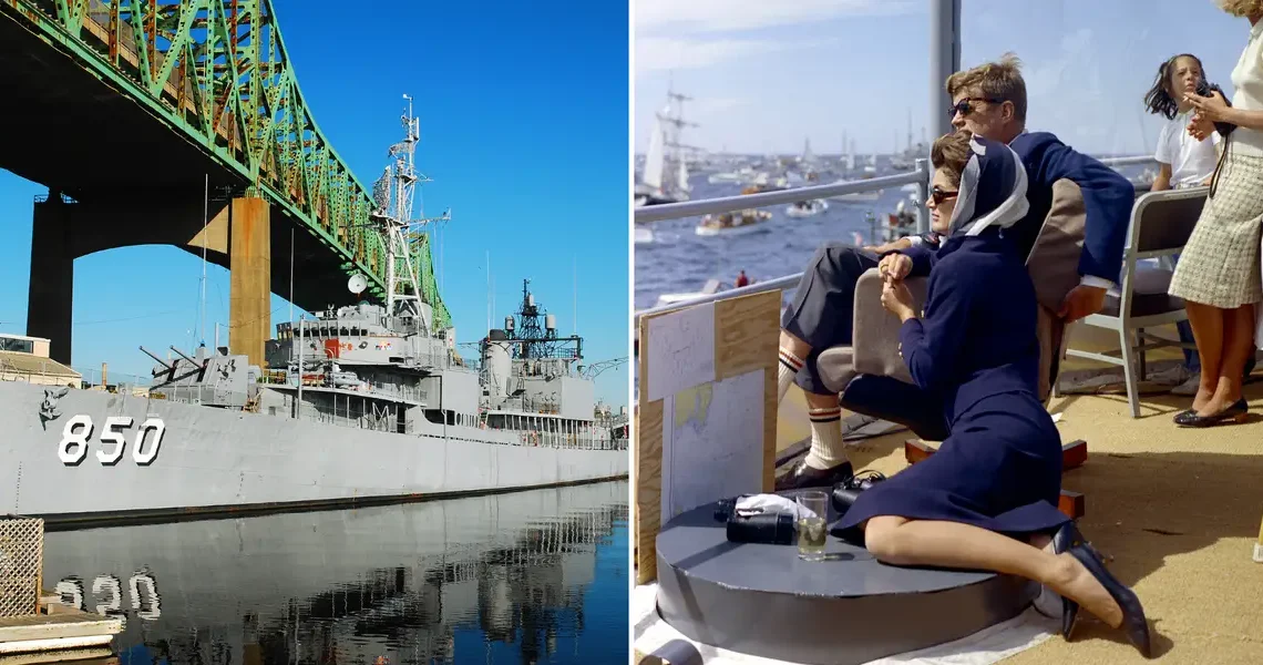 Climb aboard the USS Joseph P. Kennedy Jr., a warship named for JFK’s brother that played a pivotal role in the Cuban Missile Crisis