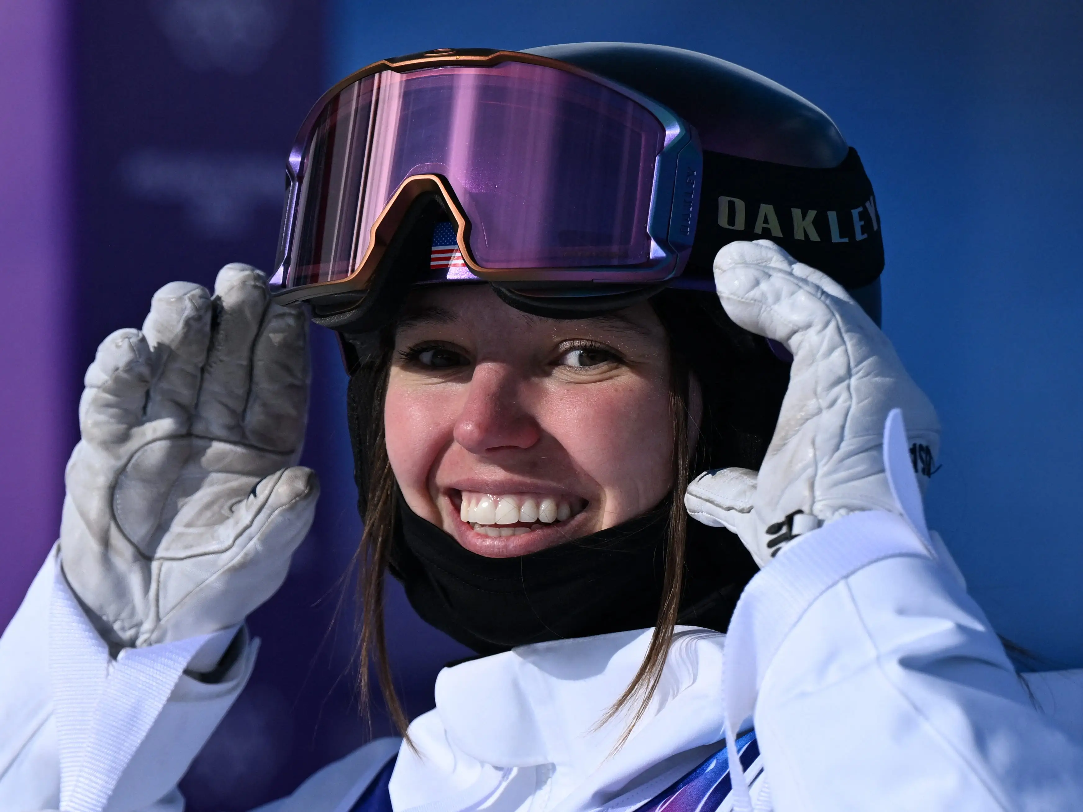 Olympic skier Tess Johnson from the US.