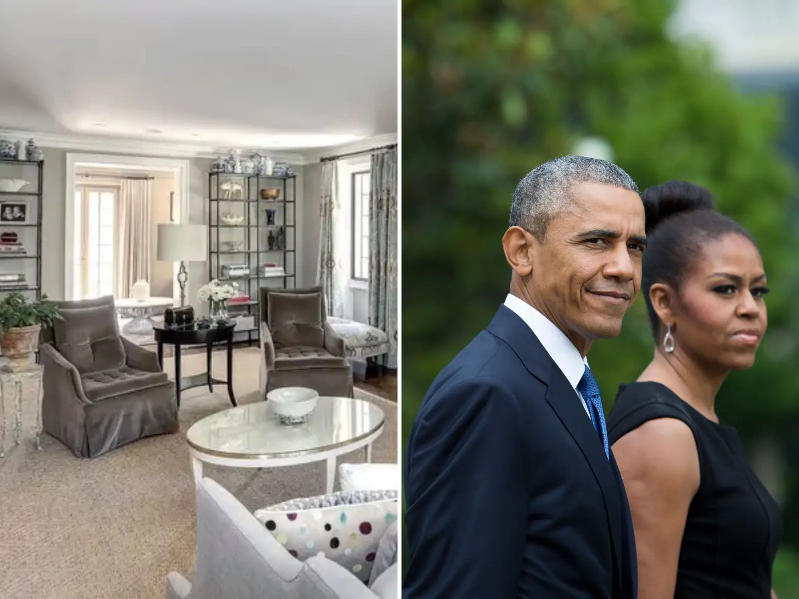 Barack and Michelle Obama moved to a mansion in Washington, DC, after leaving the White House.