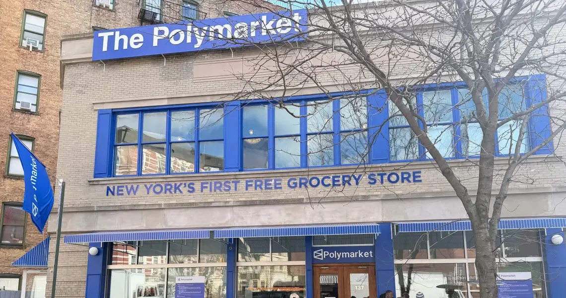 I visited Polymarket’s free grocery store. It was more impressive than Kalshi’s similar stunt.