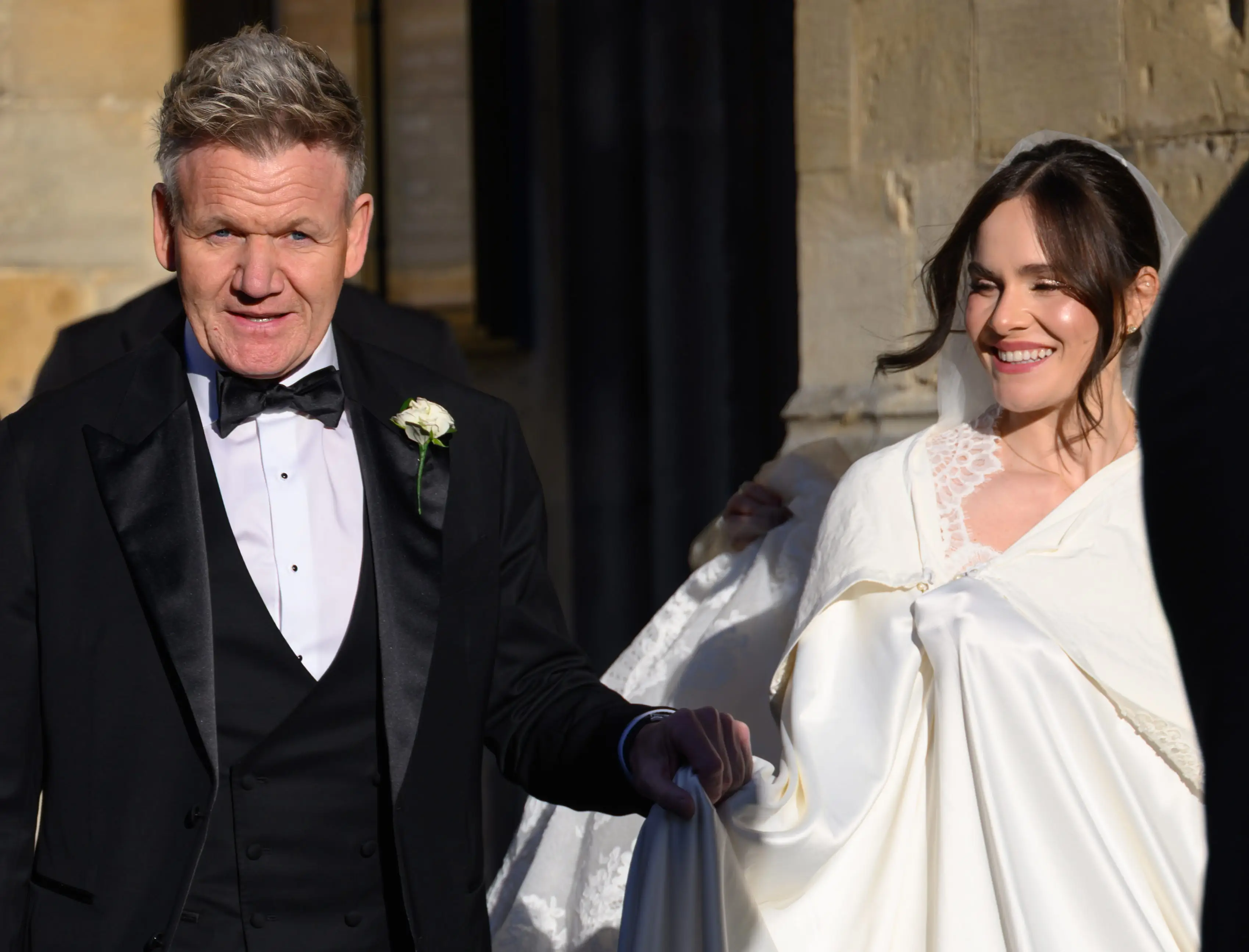 Gordon Ramsay and his daughter Holly on her wedding day.