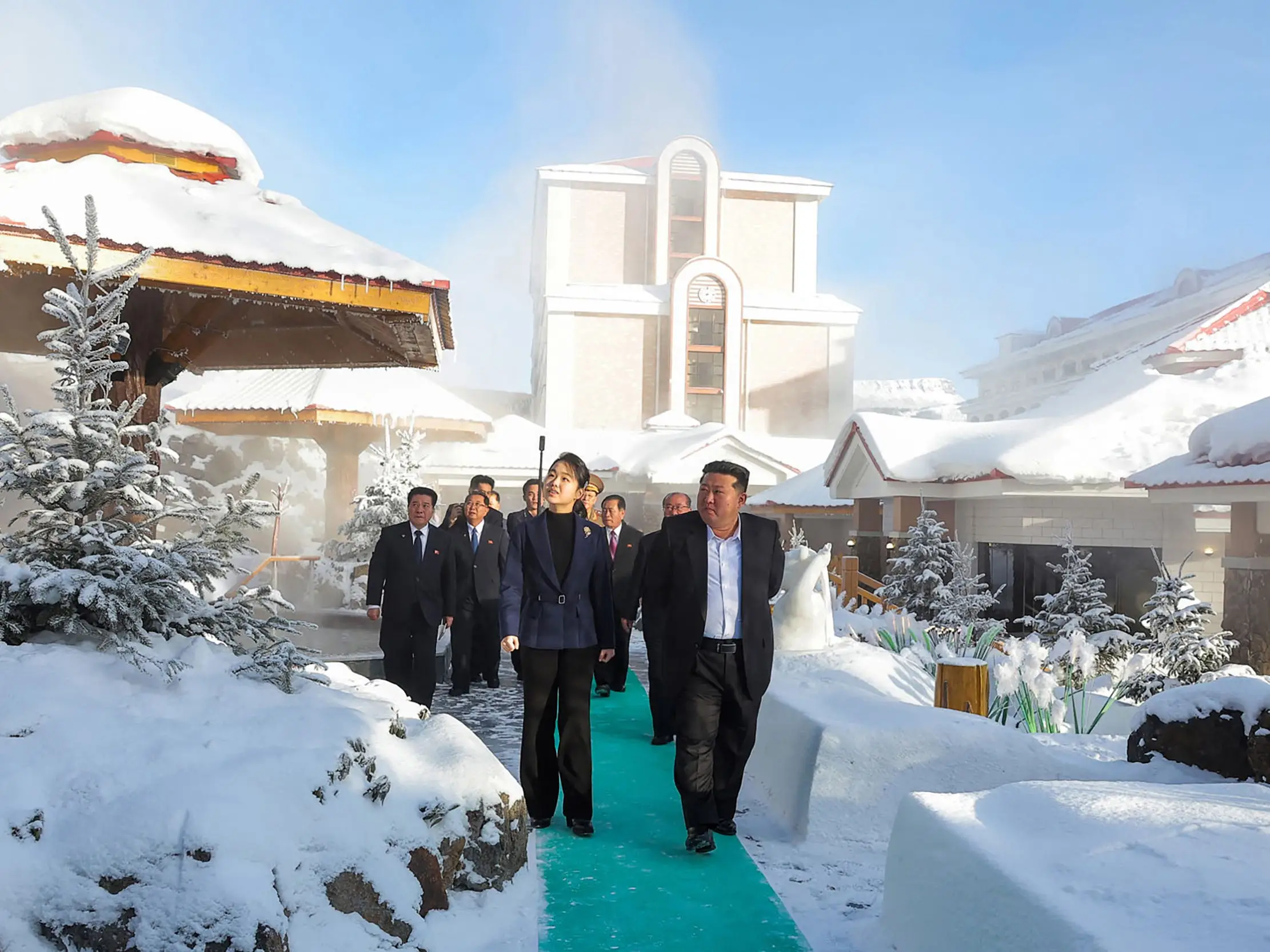 Kim Ju Ae and Kim Jong Un