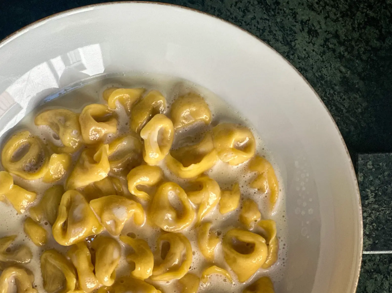 Tortellini in crema di Parmigiano at Franceschetta58 in Modena.