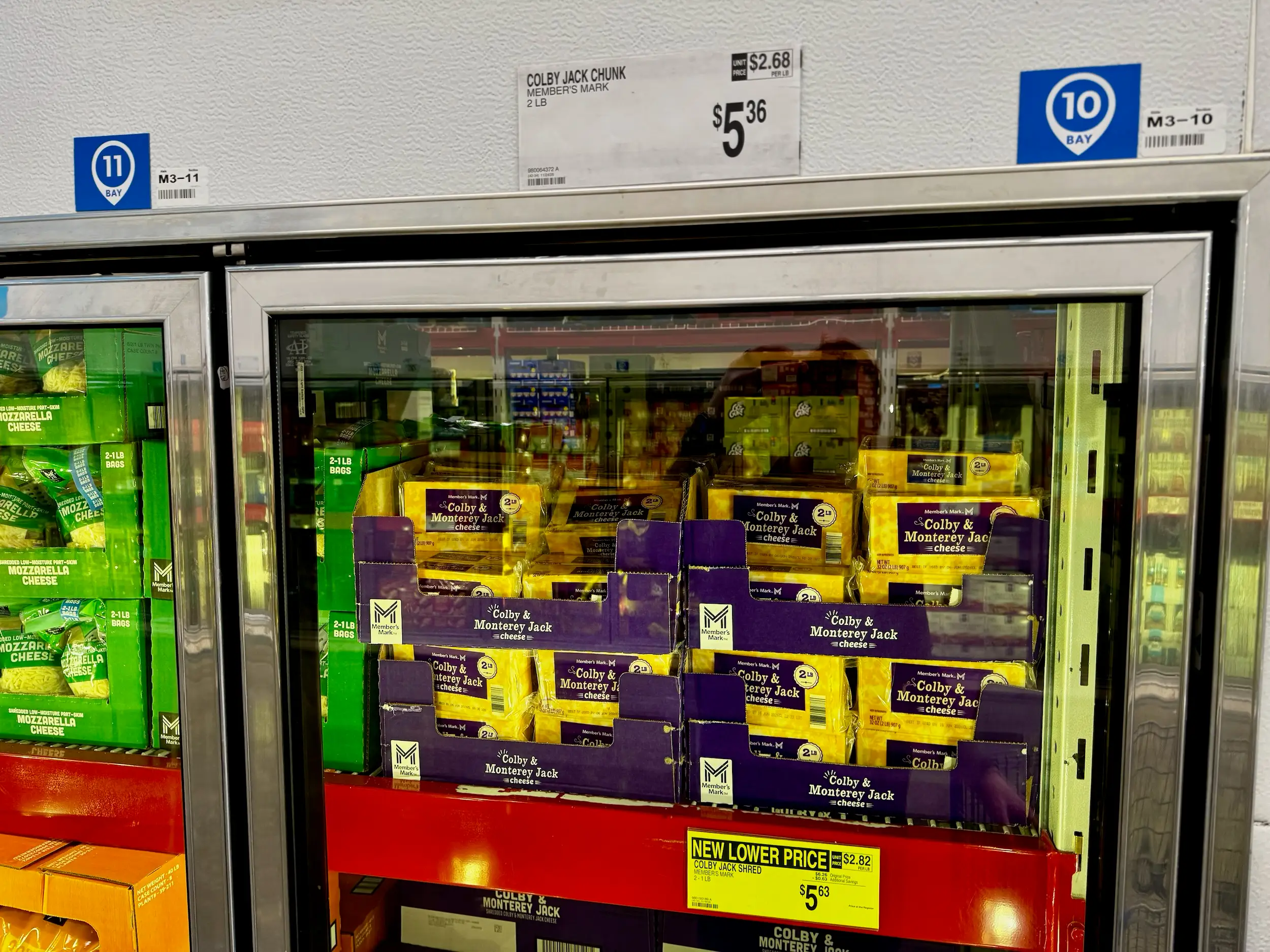 Cheese for sale at Sam's Club